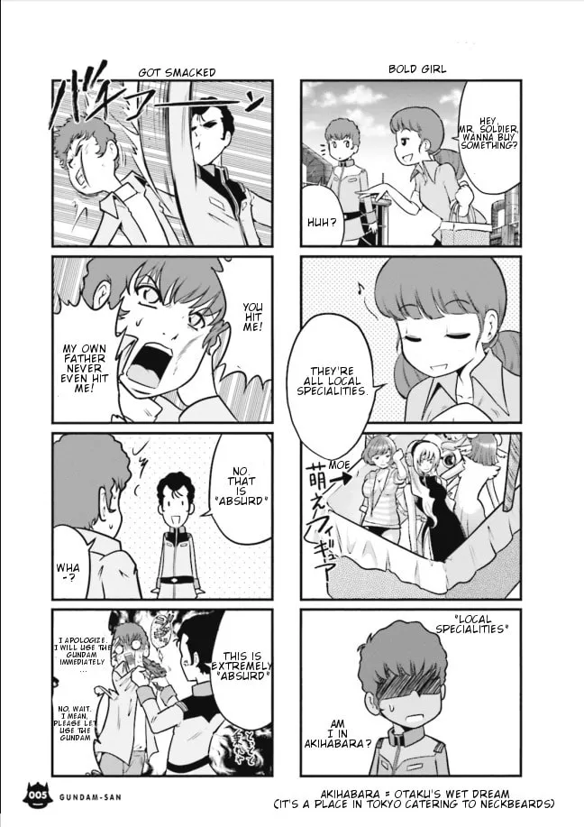 Mobile Suit Gundam-san Chapter 1.1 page 7 - 