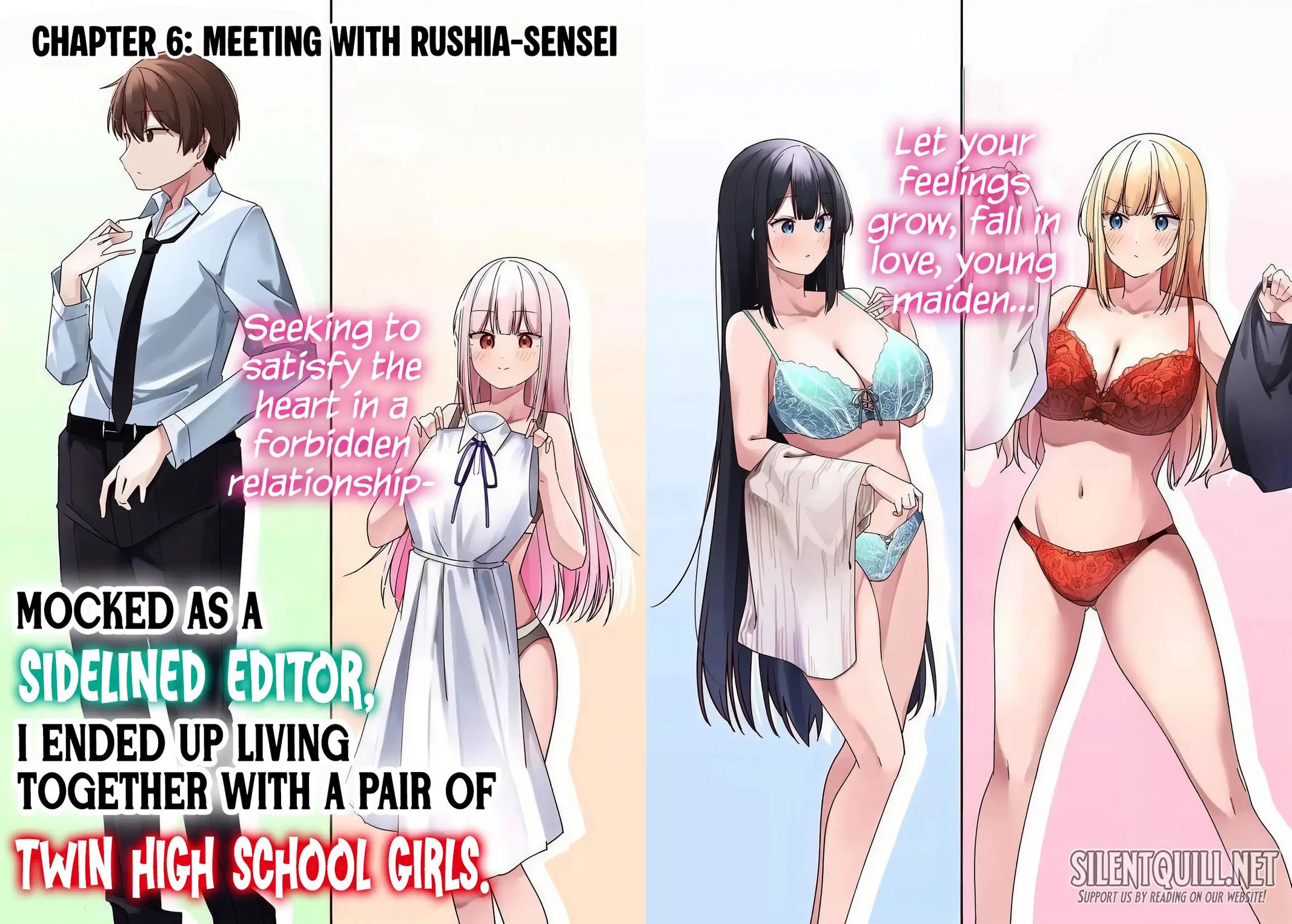 Mocked as a Sidelined Editor, I Ended Up Living Together with a Pair of Twin High School Girls. Chapter 6 page 3 - 