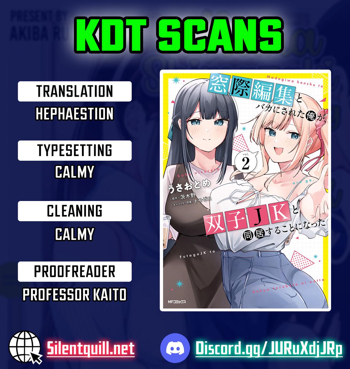 Mocked as a Sidelined Editor, I Ended Up Living Together with a Pair of Twin High School Girls. Chapter 8 page 1 - 