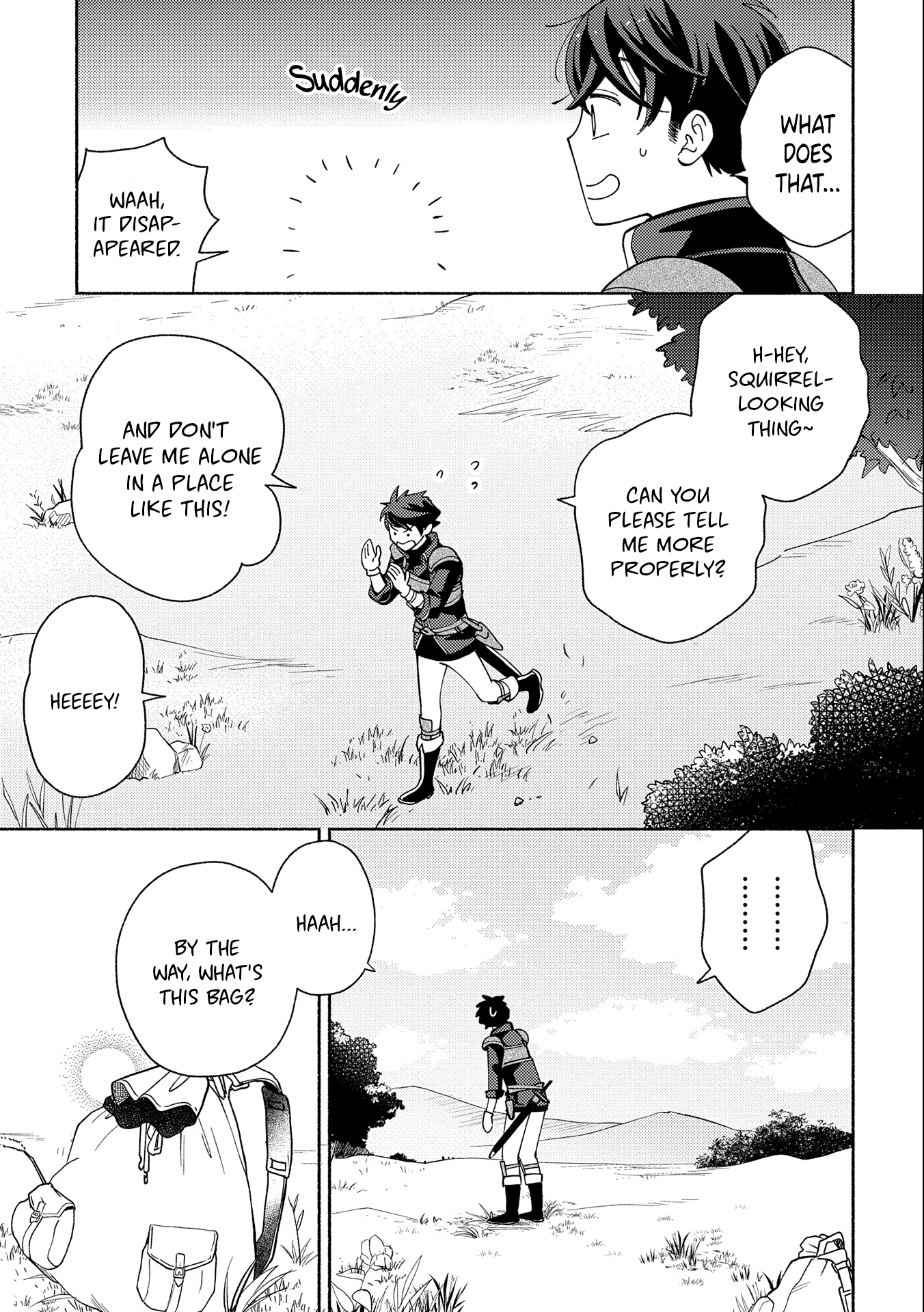 Mofumofu to Mukumuku to Isekai Hyouryuu Seikatsu ~Oishiu Gohan, Kami-sama, Kazoku-tsuki~ Chapter 1 page 12 - 