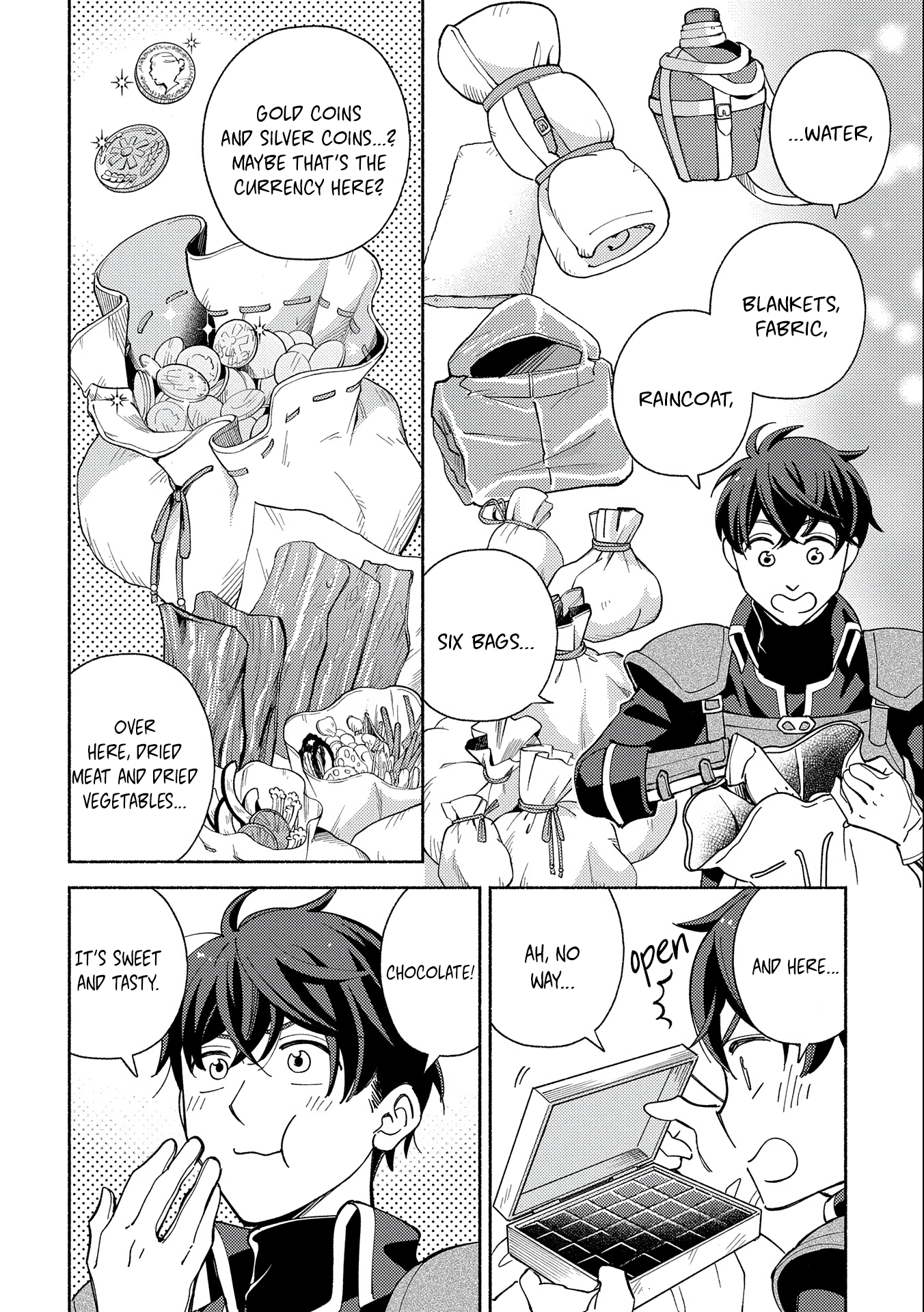 Mofumofu to Mukumuku to Isekai Hyouryuu Seikatsu ~Oishiu Gohan, Kami-sama, Kazoku-tsuki~ Chapter 1 page 13 - 