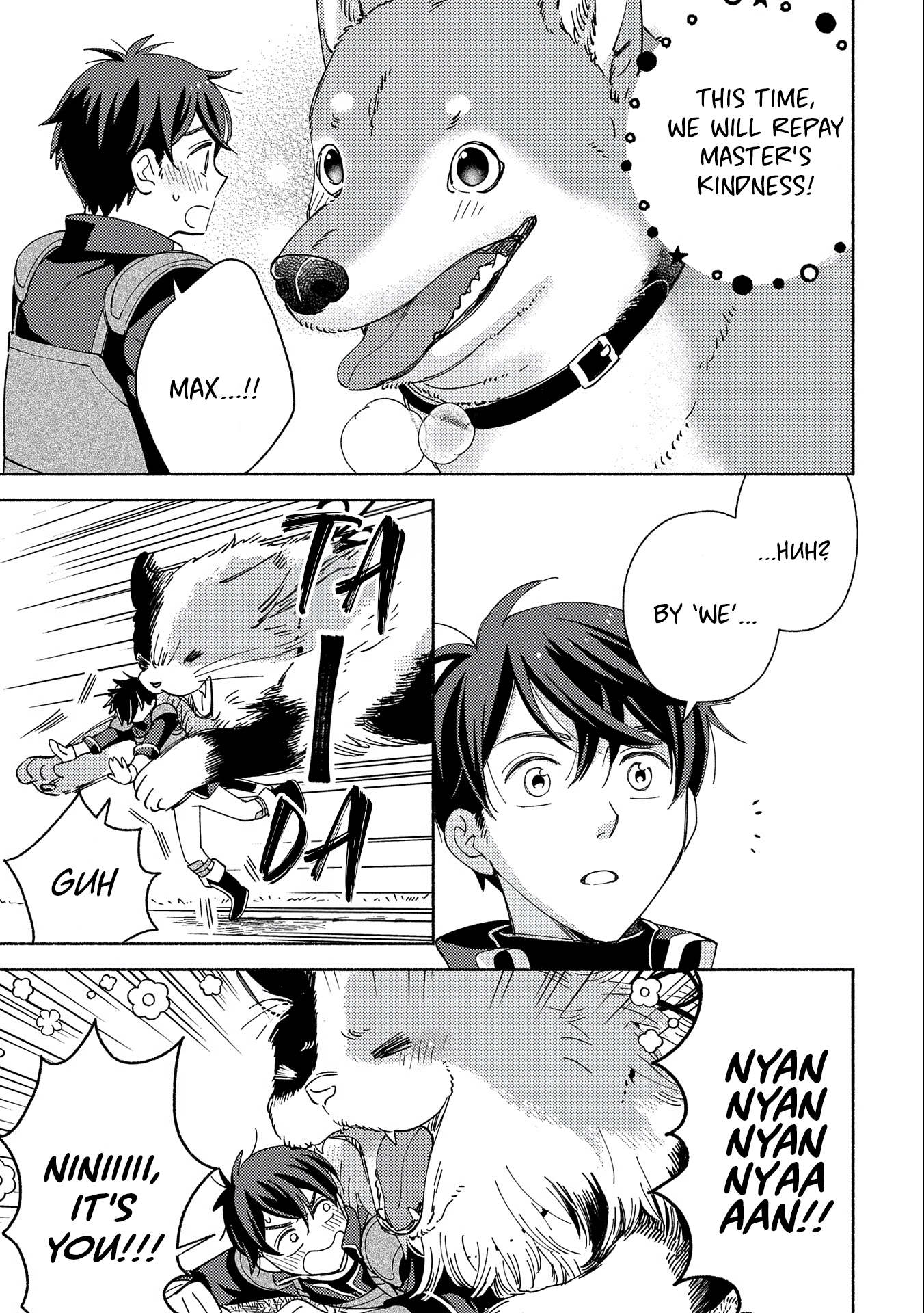 Mofumofu to Mukumuku to Isekai Hyouryuu Seikatsu ~Oishiu Gohan, Kami-sama, Kazoku-tsuki~ Chapter 1 page 22 - 