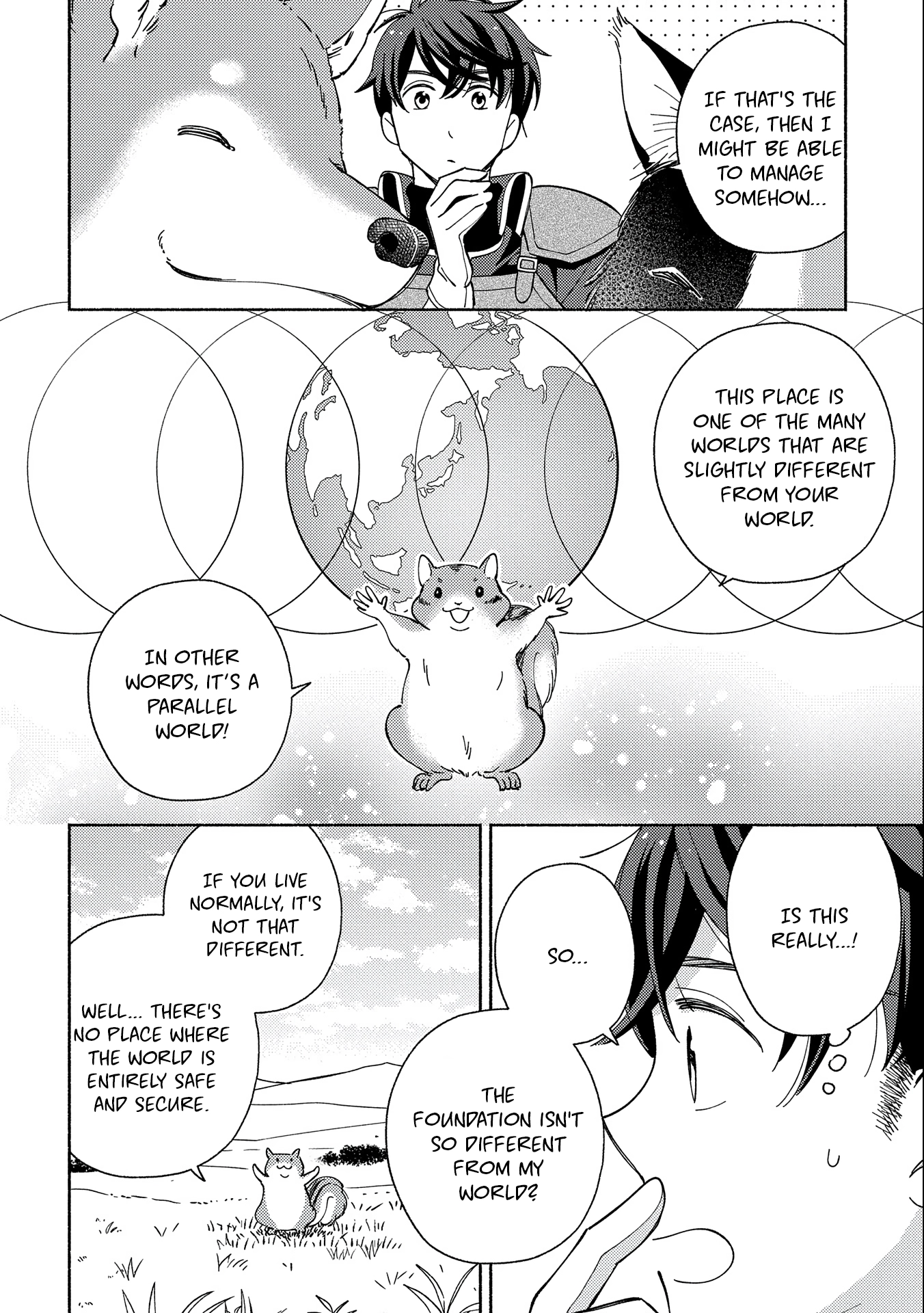 Mofumofu to Mukumuku to Isekai Hyouryuu Seikatsu ~Oishiu Gohan, Kami-sama, Kazoku-tsuki~ Chapter 1 page 27 - 