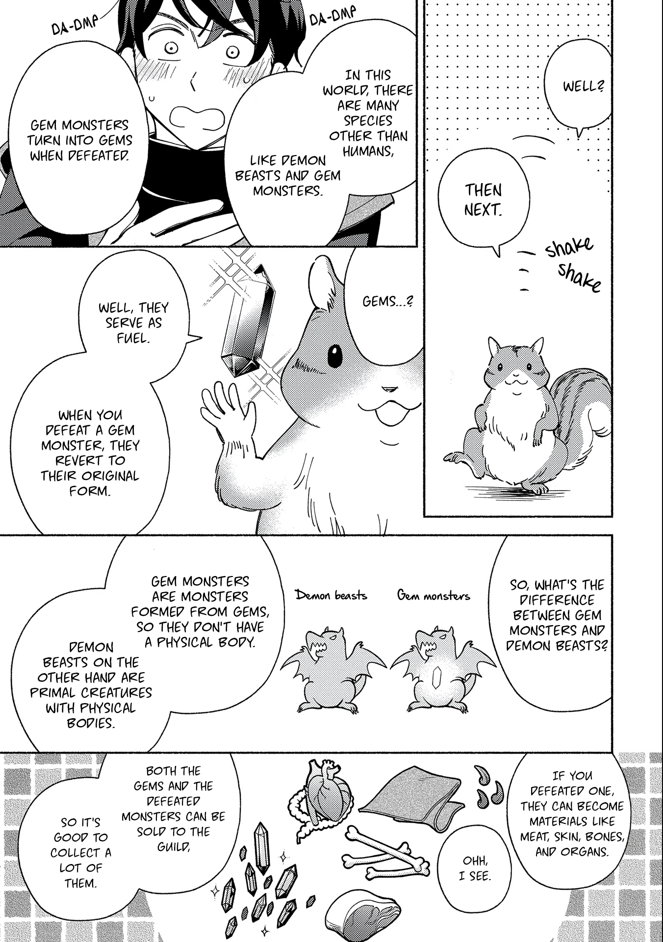 Mofumofu to Mukumuku to Isekai Hyouryuu Seikatsu ~Oishiu Gohan, Kami-sama, Kazoku-tsuki~ Chapter 1 page 34 - 
