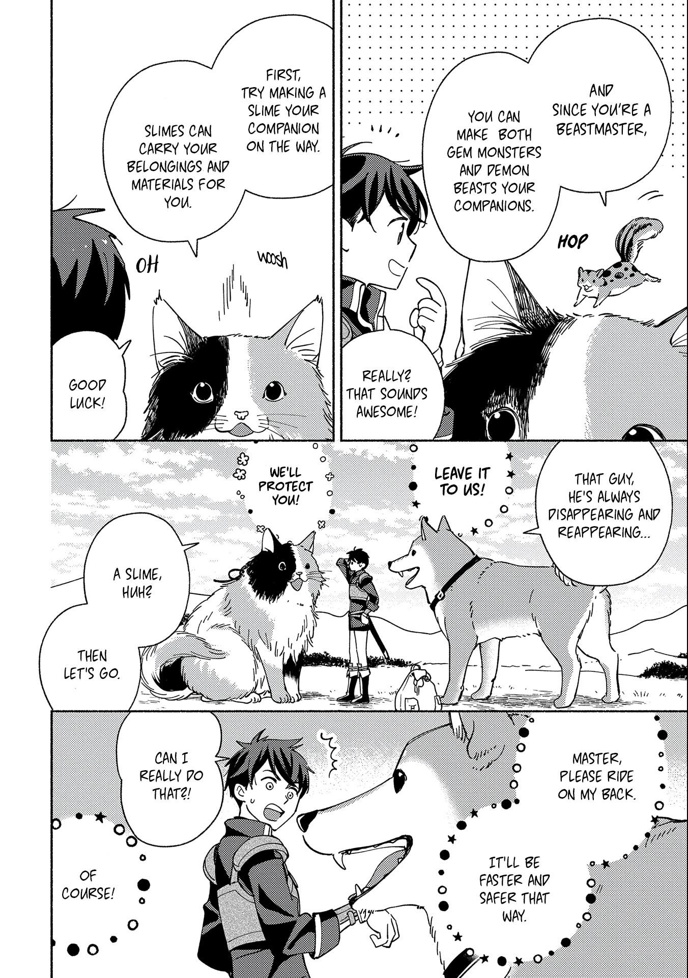 Mofumofu to Mukumuku to Isekai Hyouryuu Seikatsu ~Oishiu Gohan, Kami-sama, Kazoku-tsuki~ Chapter 1 page 35 - 