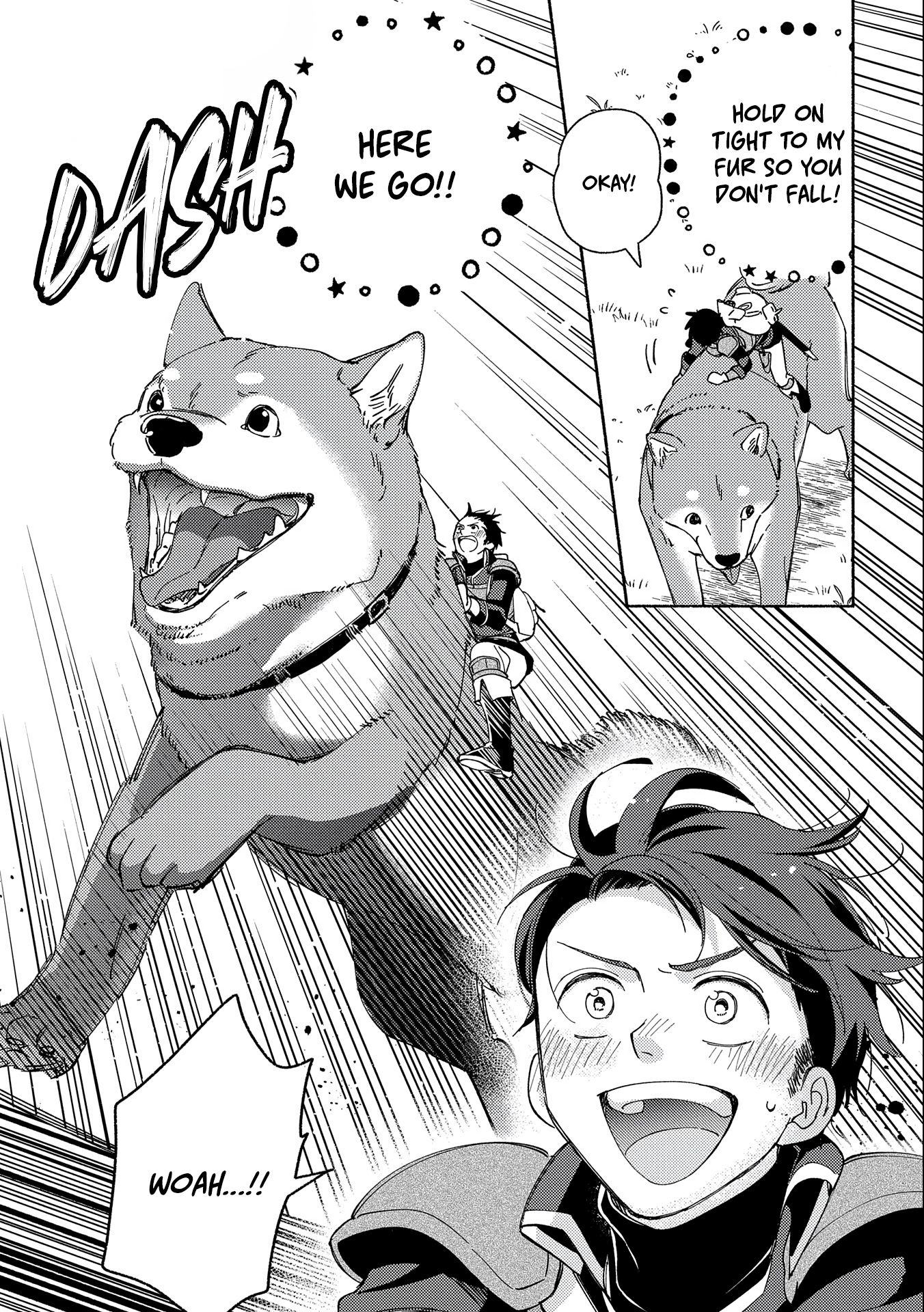 Mofumofu to Mukumuku to Isekai Hyouryuu Seikatsu ~Oishiu Gohan, Kami-sama, Kazoku-tsuki~ Chapter 1 page 36 - 