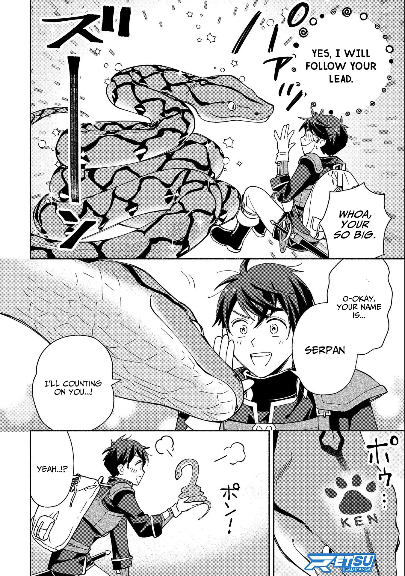 Mofumofu to Mukumuku to Isekai Hyouryuu Seikatsu ~Oishiu Gohan, Kami-sama, Kazoku-tsuki~ Chapter 2.3 page 10 - 