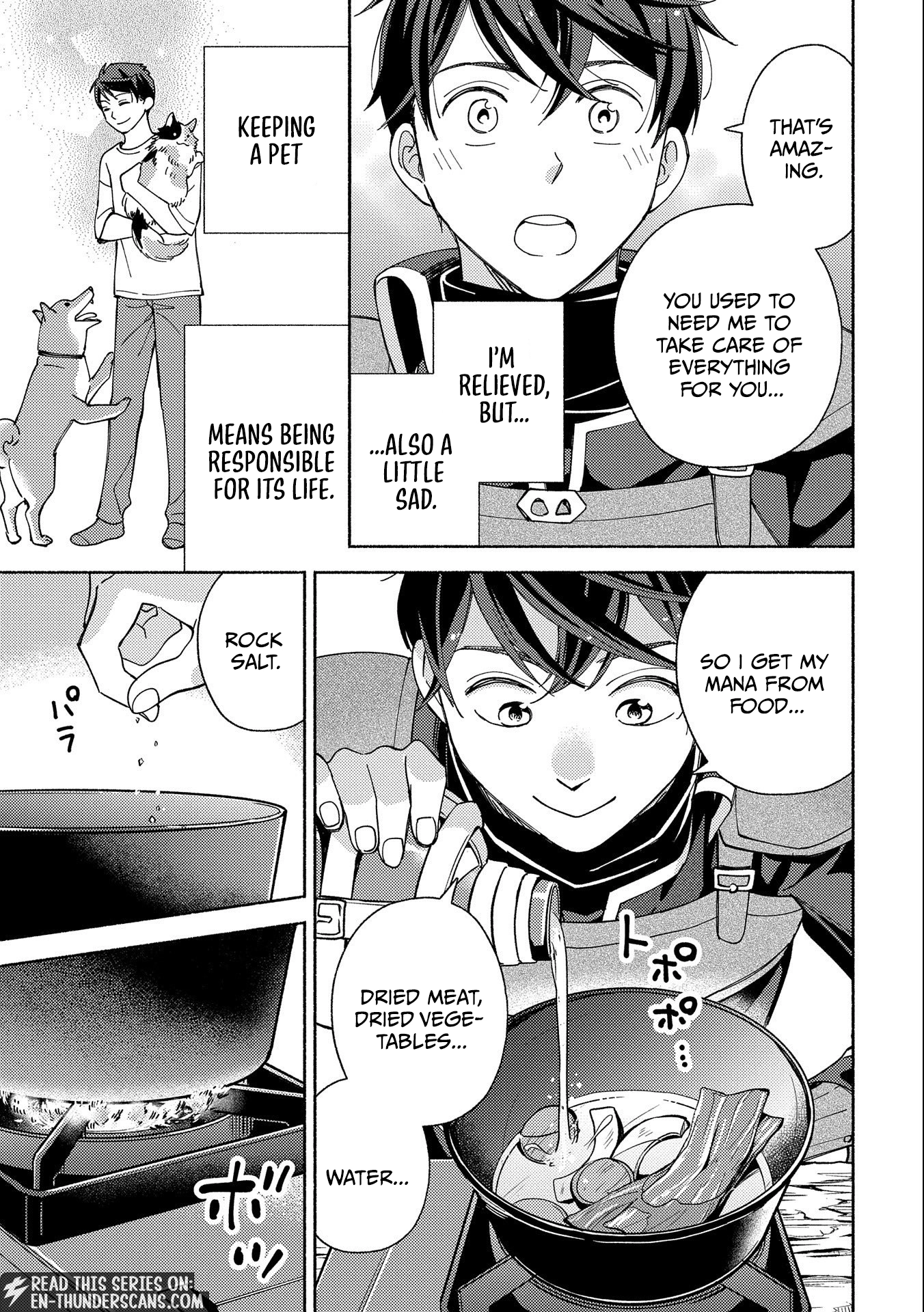 Mofumofu to Mukumuku to Isekai Hyouryuu Seikatsu ~Oishiu Gohan, Kami-sama, Kazoku-tsuki~ Chapter 2 page 21 - 
