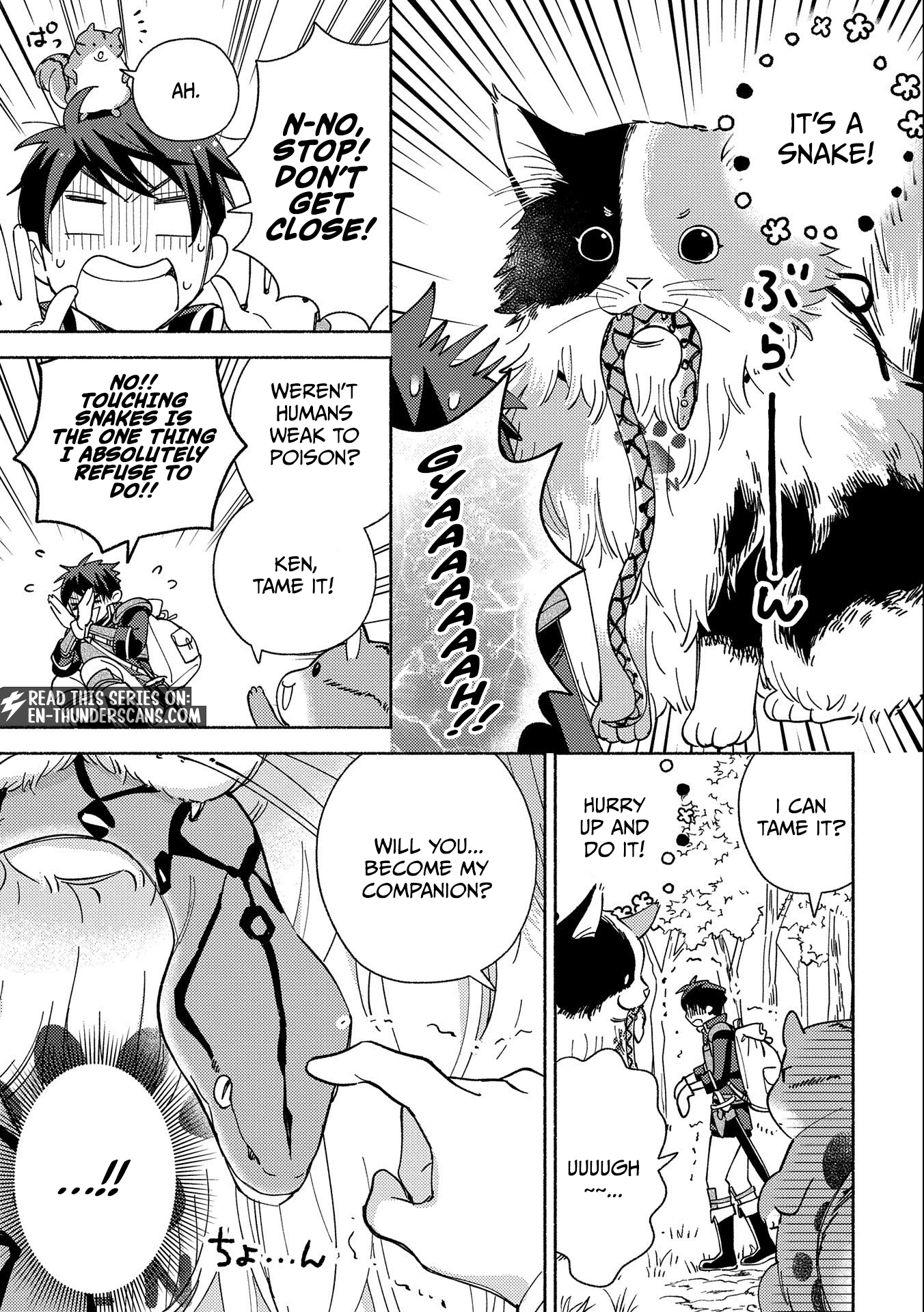 Mofumofu to Mukumuku to Isekai Hyouryuu Seikatsu ~Oishiu Gohan, Kami-sama, Kazoku-tsuki~ Chapter 2 page 29 - 