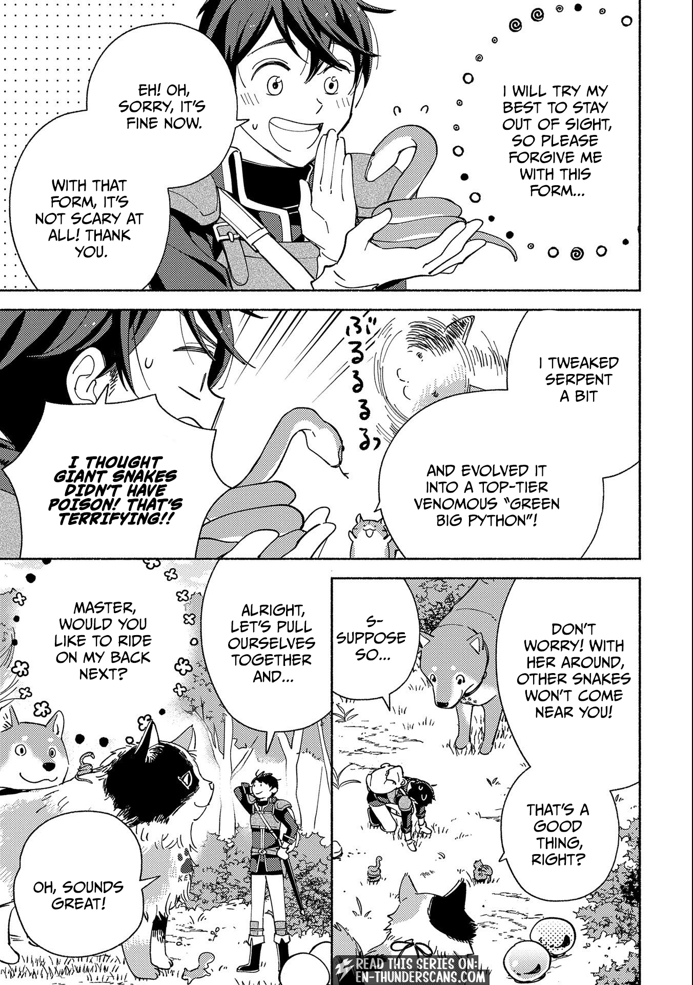 Mofumofu to Mukumuku to Isekai Hyouryuu Seikatsu ~Oishiu Gohan, Kami-sama, Kazoku-tsuki~ Chapter 2 page 31 - 