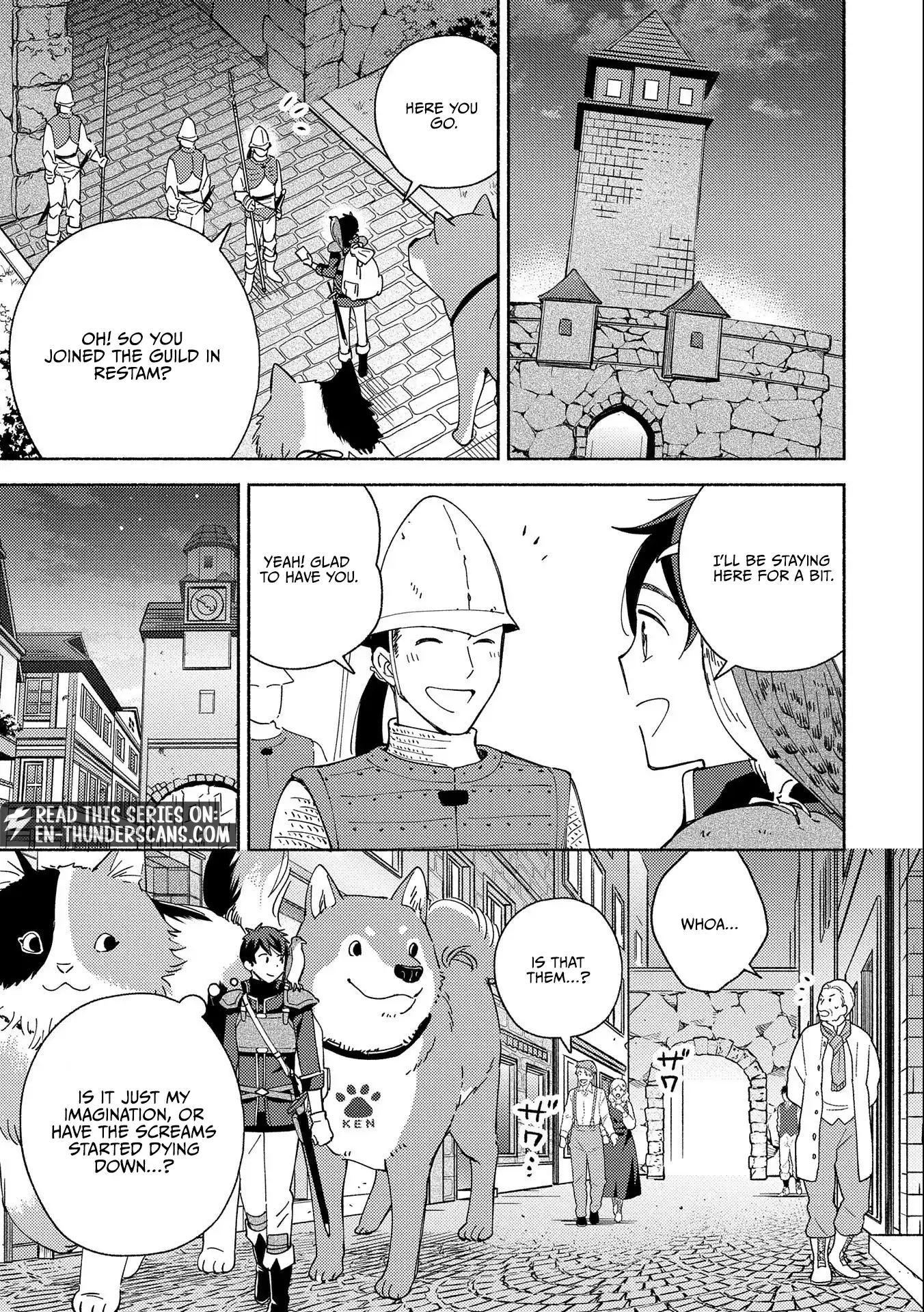 Mofumofu to Mukumuku to Isekai Hyouryuu Seikatsu ~Oishiu Gohan, Kami-sama, Kazoku-tsuki~ Chapter 4 page 16 - 
