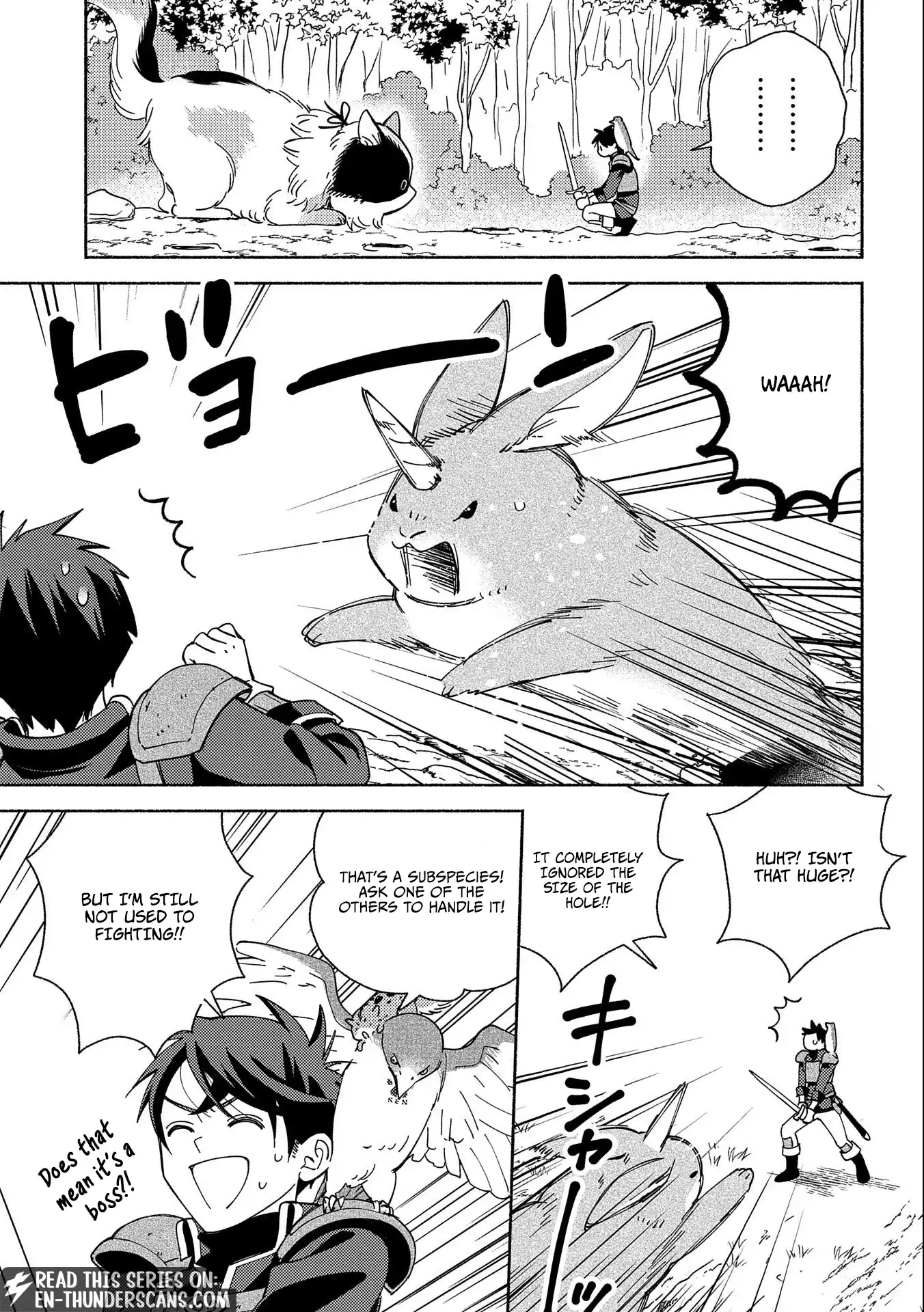 Mofumofu to Mukumuku to Isekai Hyouryuu Seikatsu ~Oishiu Gohan, Kami-sama, Kazoku-tsuki~ Chapter 4 page 10 - 