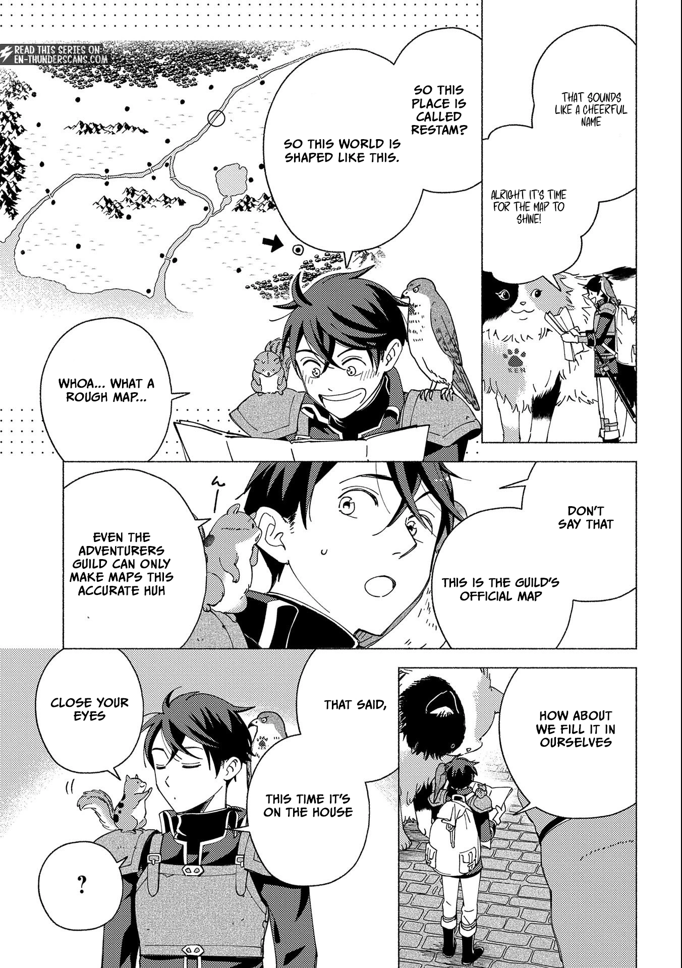 Mofumofu to Mukumuku to Isekai Hyouryuu Seikatsu ~Oishiu Gohan, Kami-sama, Kazoku-tsuki~ Chapter 5 page 3 - 