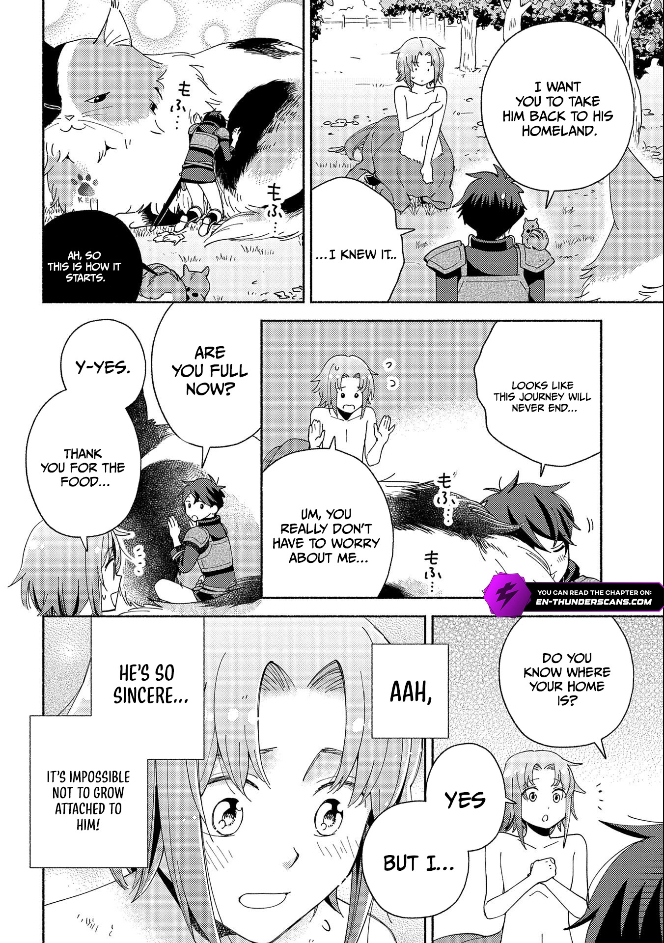 Mofumofu to Mukumuku to Isekai Hyouryuu Seikatsu ~Oishiu Gohan, Kami-sama, Kazoku-tsuki~ Chapter 7 page 17 - 