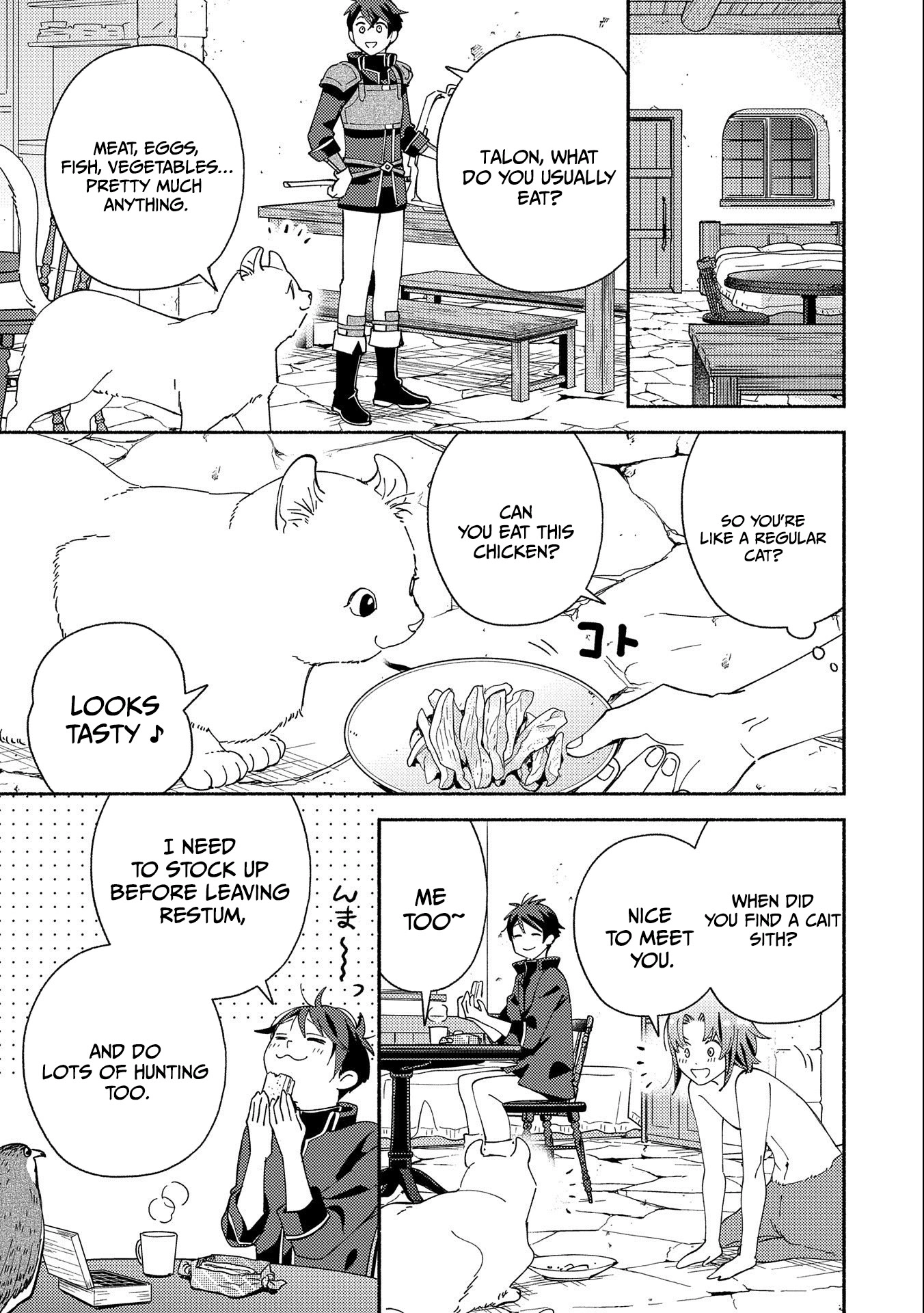 Mofumofu to Mukumuku to Isekai Hyouryuu Seikatsu ~Oishiu Gohan, Kami-sama, Kazoku-tsuki~ Chapter 8 page 14 - 