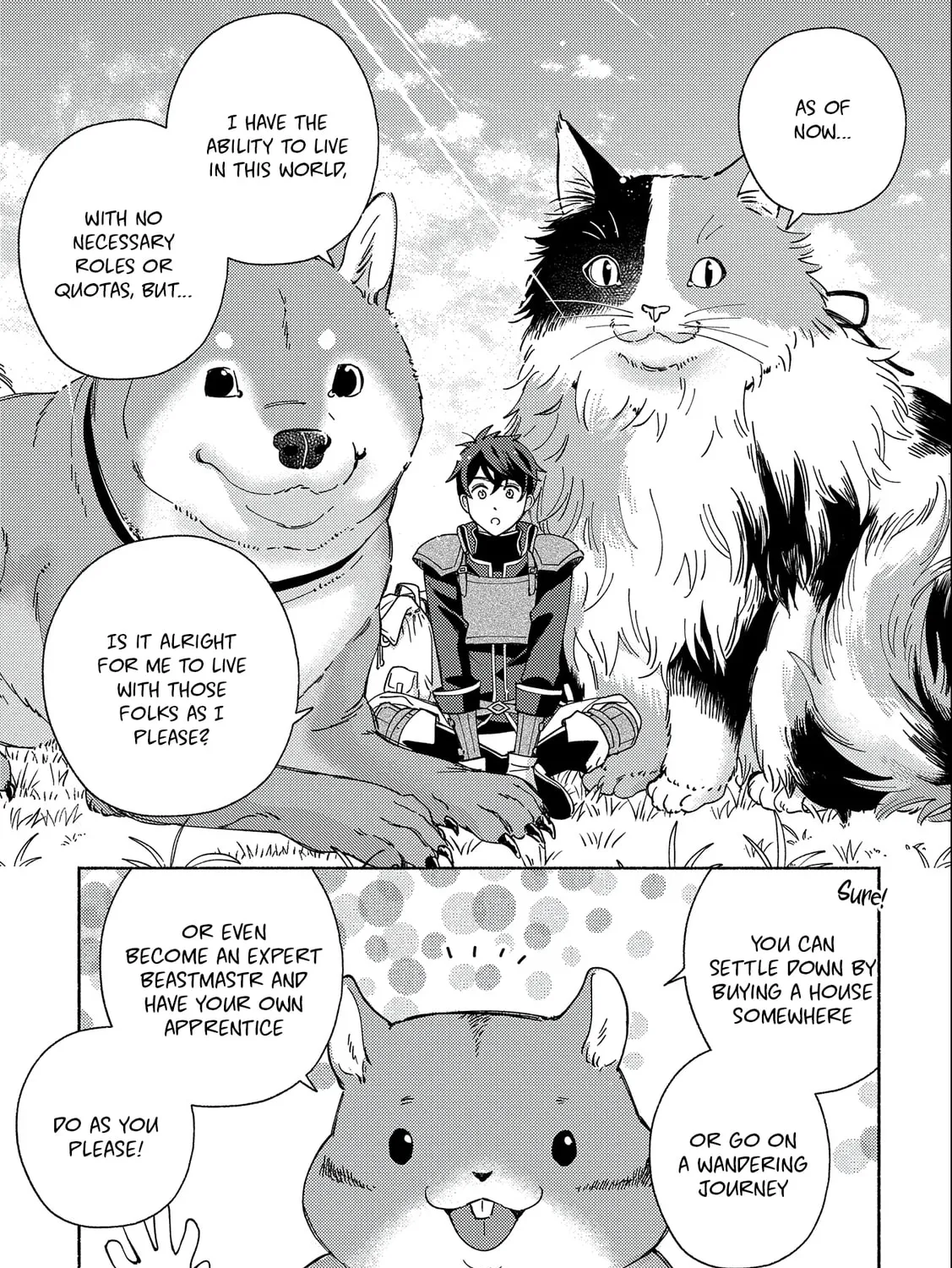 Mofumofu to Mukumuku to Isekai Hyouryuu Seikatsu Chapter 1 page 55 - 