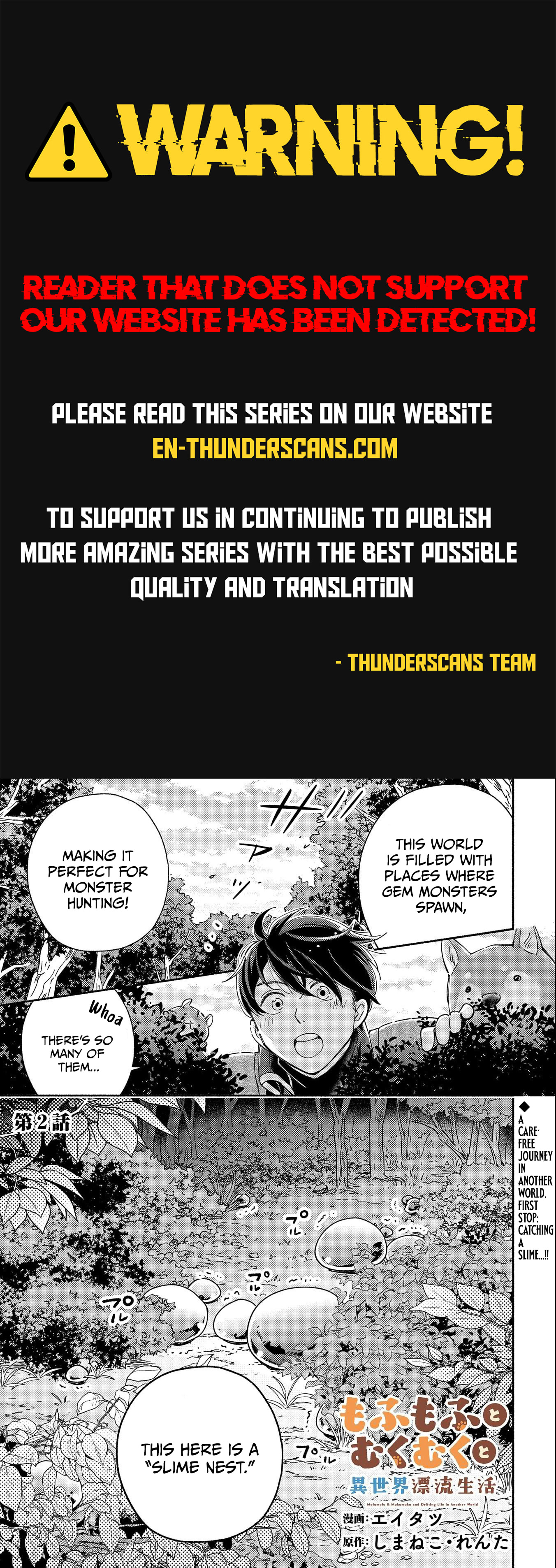 Mofumofu to Mukumuku to Isekai Hyouryuu Seikatsu Chapter 2 page 1 - 