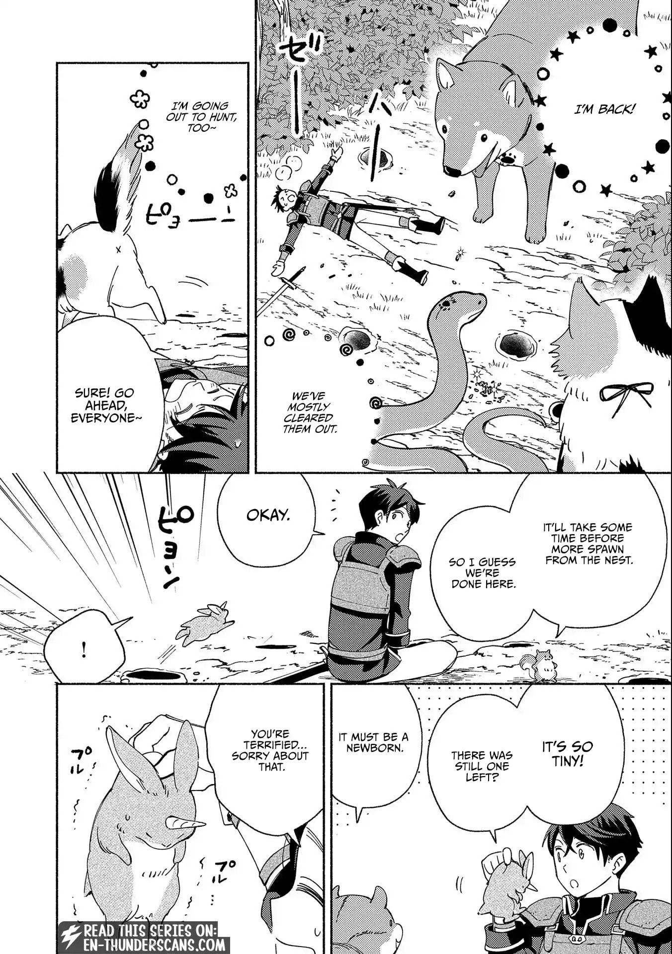 Mofumofu to Mukumuku to Isekai Hyouryuu Seikatsu Chapter 4 page 13 - 