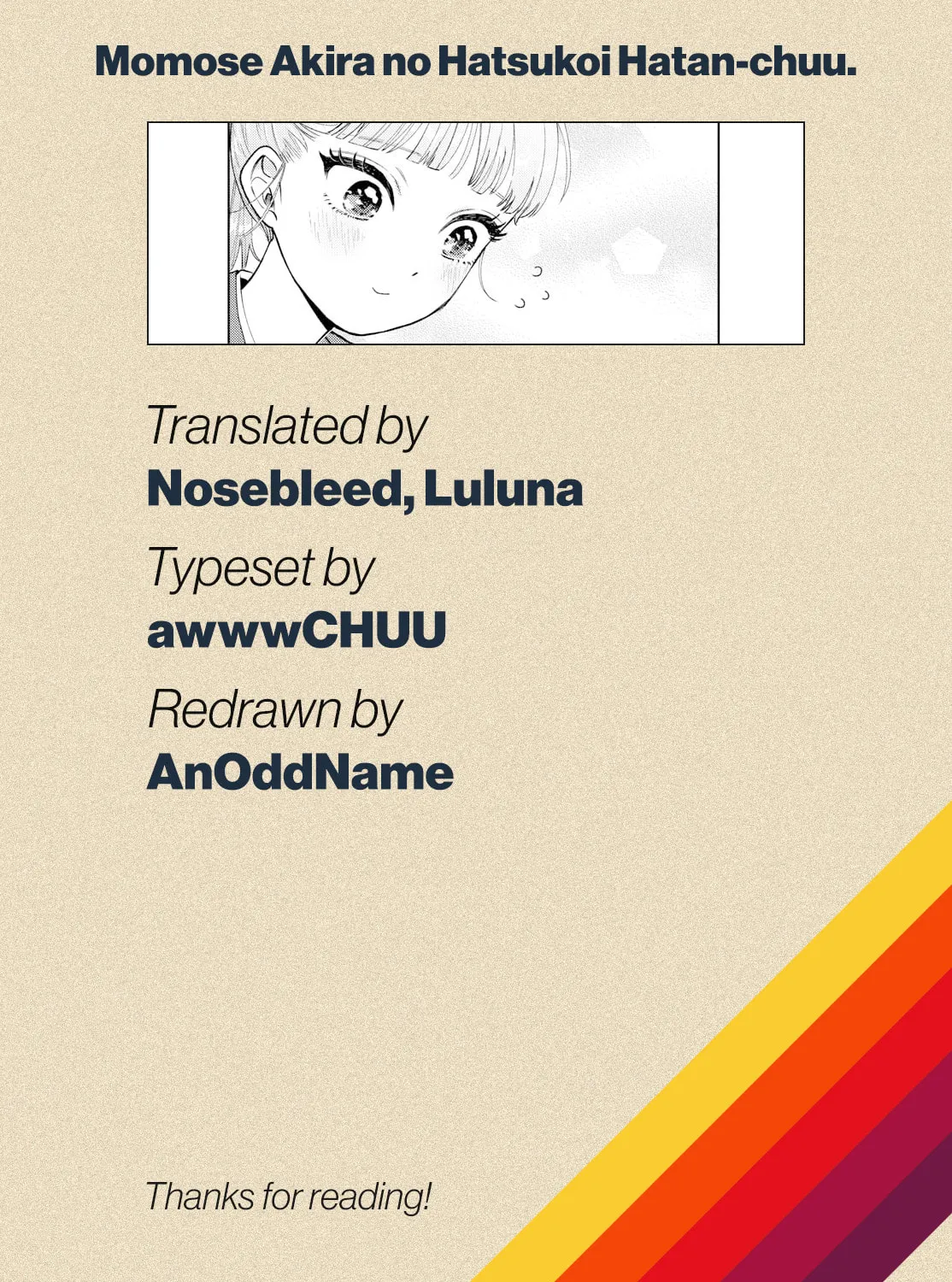 Momose Akira no Hatsukoi Hatan-chuu. Chapter 34 page 37 - 