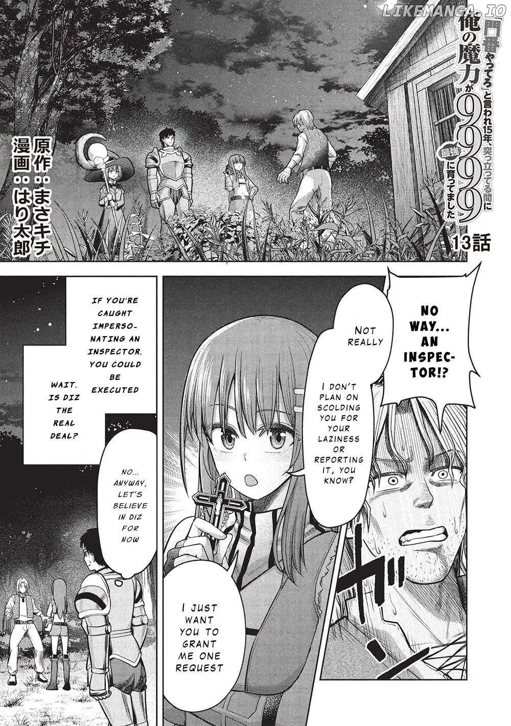 "Monban Yattero" to Iware Juugo Nen, Tsuttatetteru Aida ni Ore no Maryoku ga 9999 "Saikyou" ni Sodattemashita Chapter 13 page 1 - 