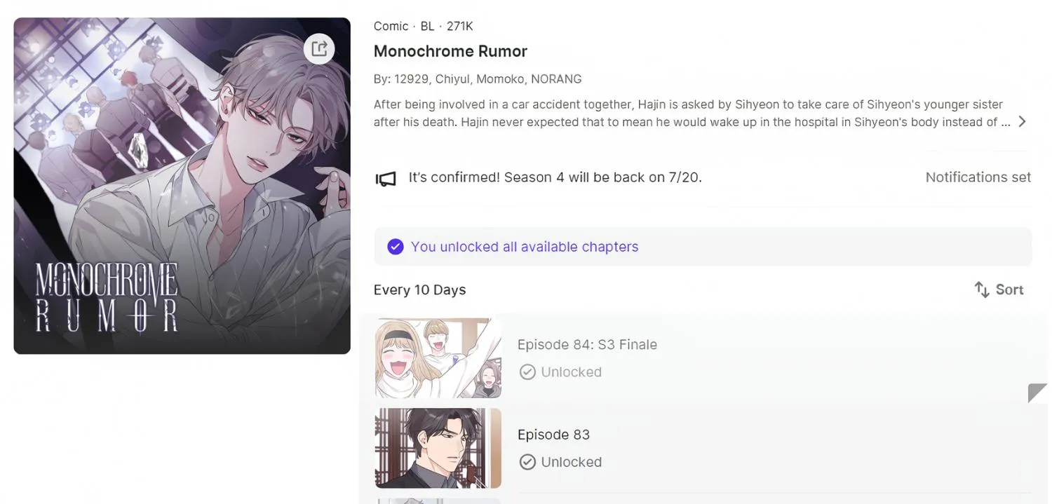 Monochrome Rumor Chapter 4.1 page 2 - 