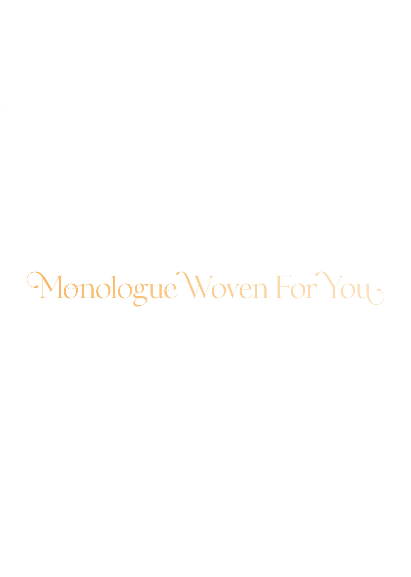 Monologue Woven For You (Colored) Chapter 8 page 34 - 