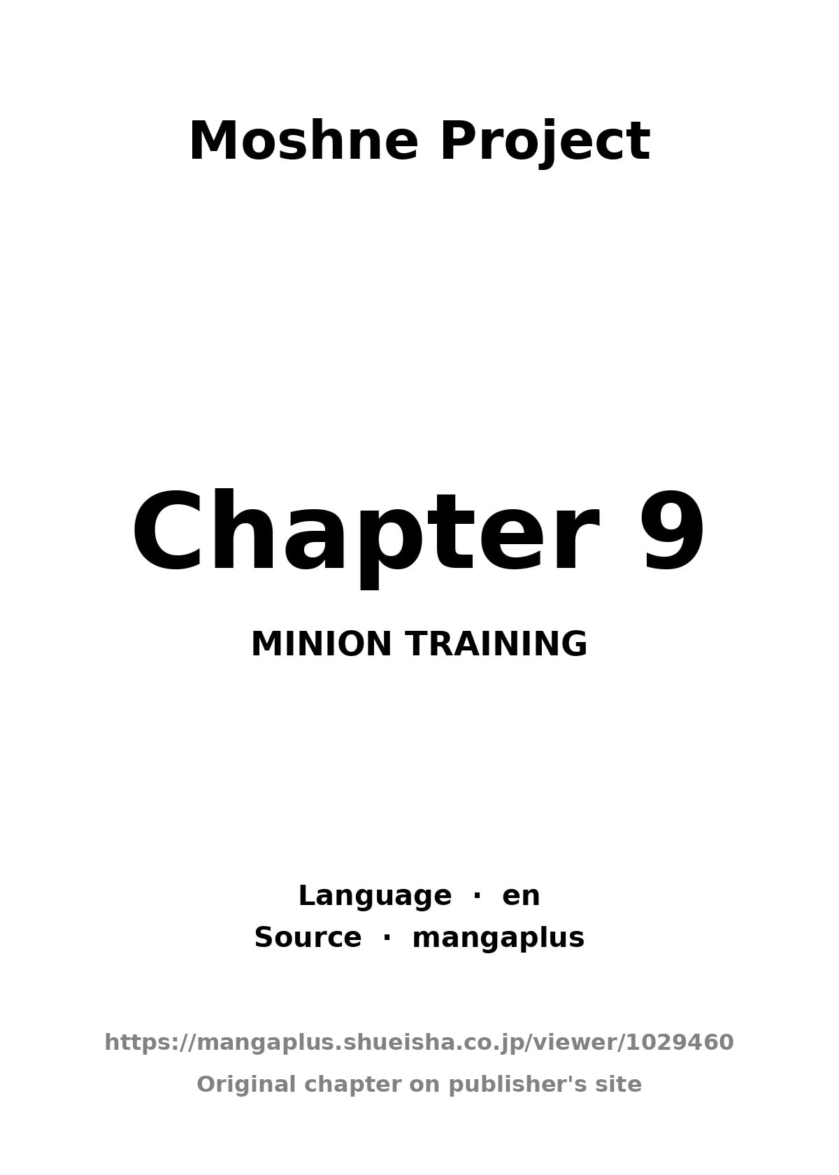 Moshne Project Chapter 9 page 1 - 
