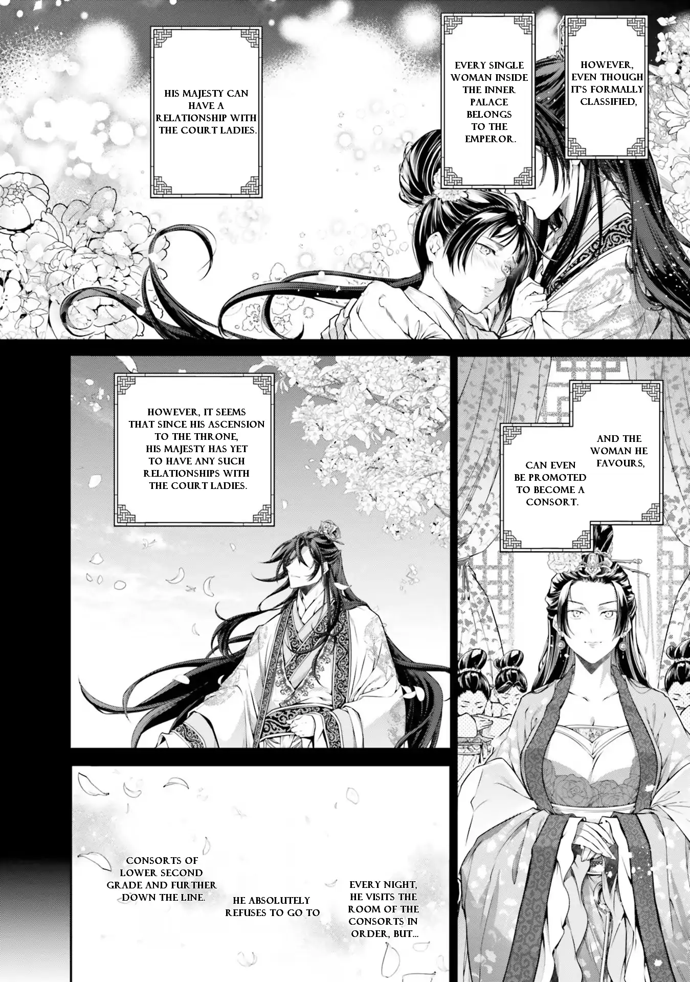 Moumoku no Orihime wa Koukyuu de Koutei to no Koi wo Tsumugu Chapter 1.2 page 4 - 