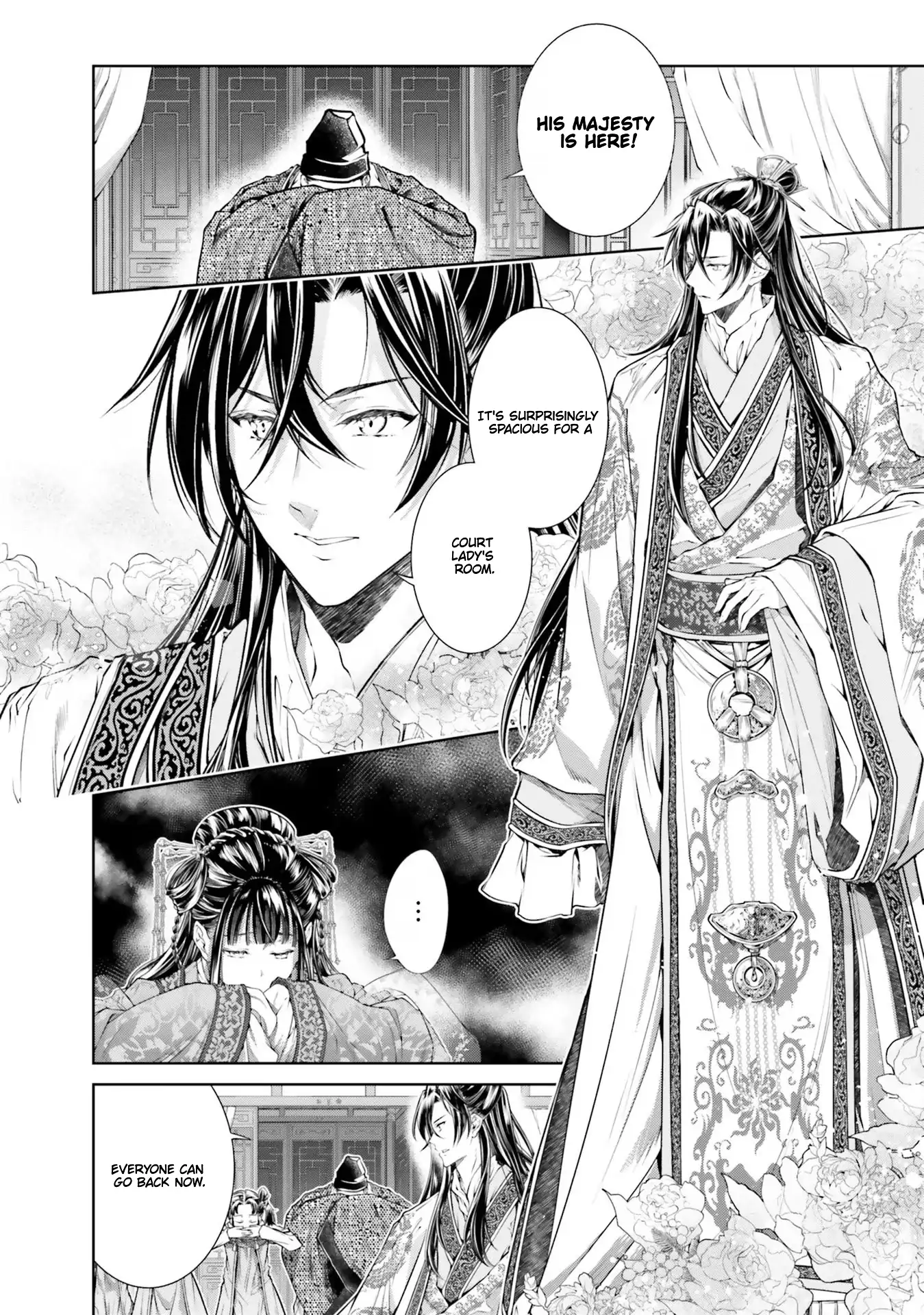 Moumoku no Orihime wa Koukyuu de Koutei to no Koi wo Tsumugu Chapter 3.1 page 4 - 