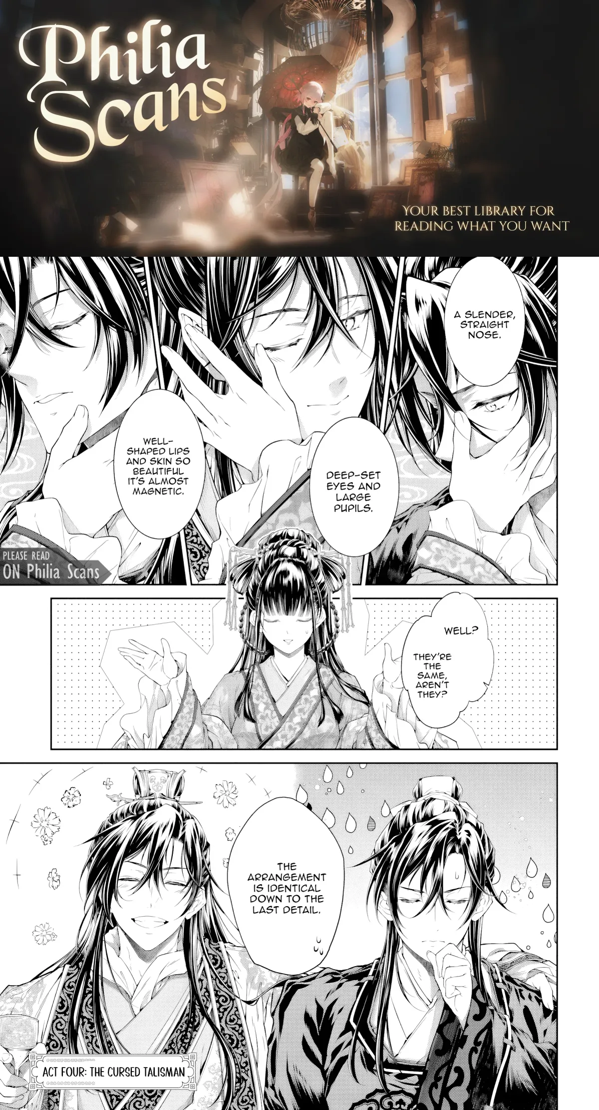 Moumoku no Orihime wa Koukyuu de Koutei to no Koi wo Tsumugu Chapter 4 page 1 - 