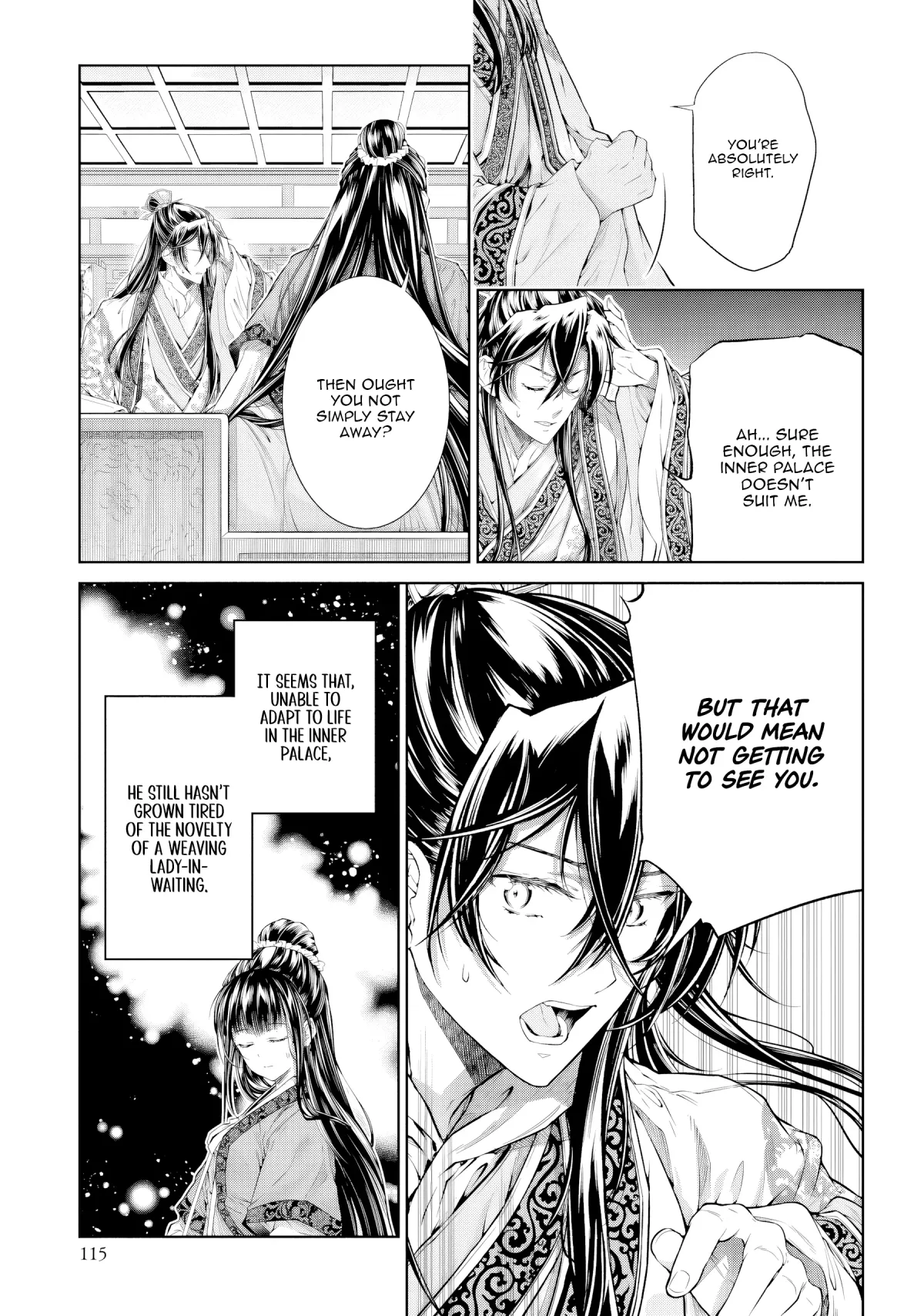 Moumoku no Orihime wa Koukyuu de Koutei to no Koi wo Tsumugu Chapter 4 page 15 - 