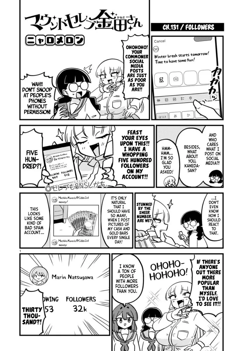 Mount Celeb Kaneda-san Chapter 131 page 1 - 