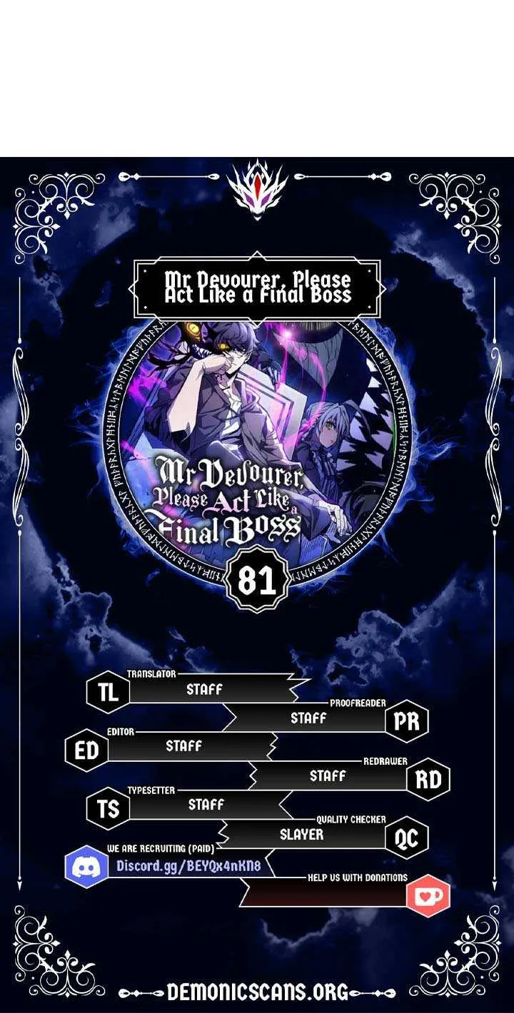 Mr Devourer, Please Act Like a Final Boss Chapter 81 page 8 - 