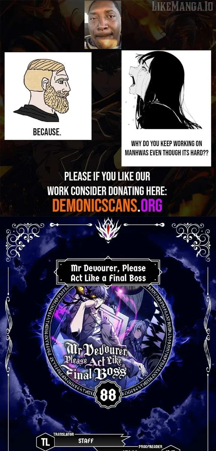 Mr Devourer, Please Act Like a Final Boss Chapter 88 page 1 - 