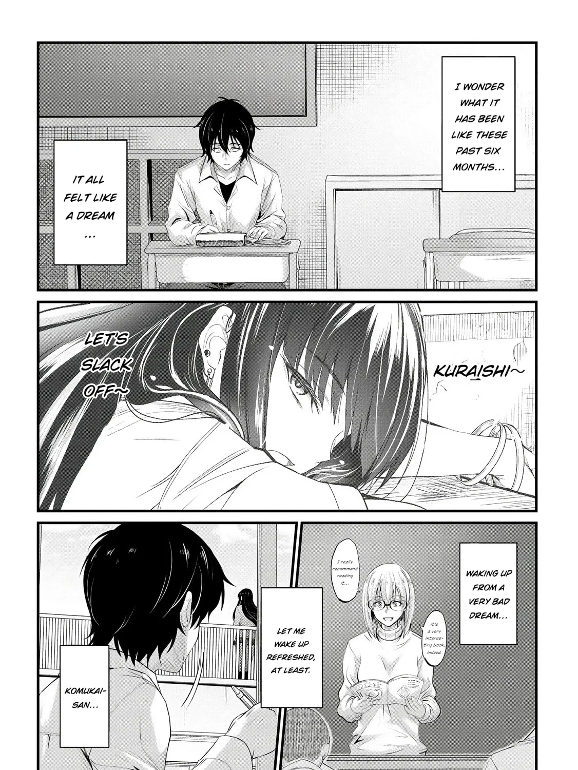 Mr. Komukai, who is good at slacking off, won