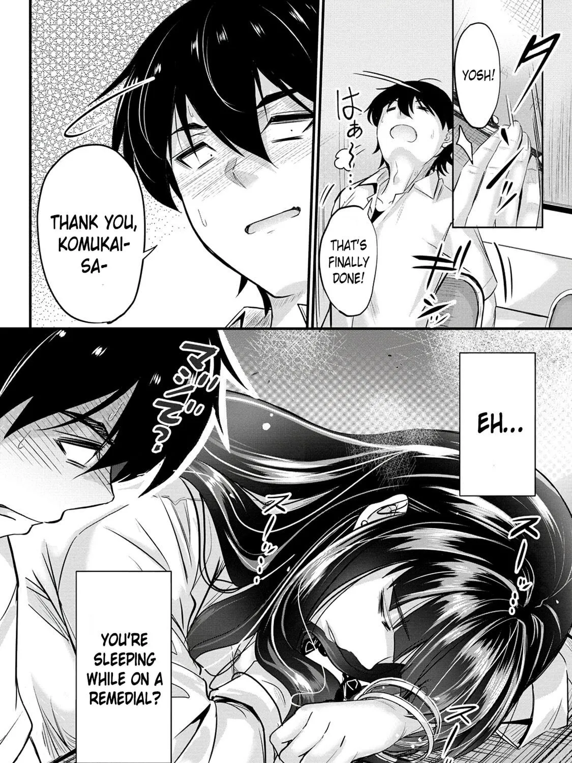 Mr. Komukai, who is good at slacking off, won