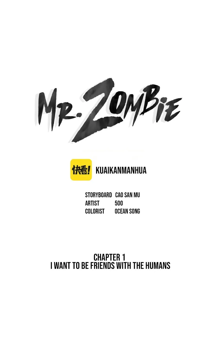 Mr. Zombie Chapter 1 page 2 - 