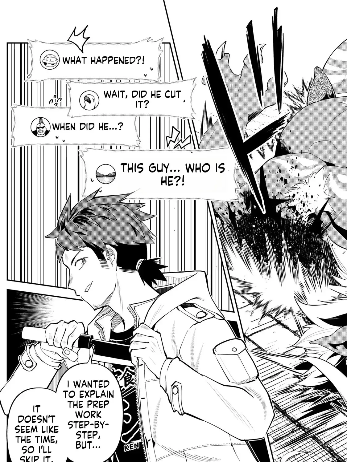 Mukashi Totta Kinezuka de... to Iinagara Musou suru Teishokuya no Ossan, Jitsu wa Densetsu no Dungeon Kouryakusha Chapter 1 page 123 - 