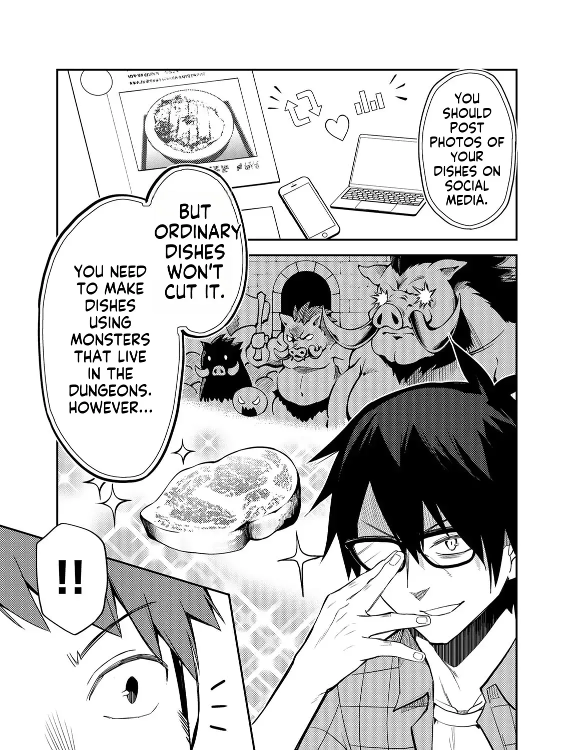 Mukashi Totta Kinezuka de... to Iinagara Musou suru Teishokuya no Ossan, Jitsu wa Densetsu no Dungeon Kouryakusha Chapter 1 page 15 - 