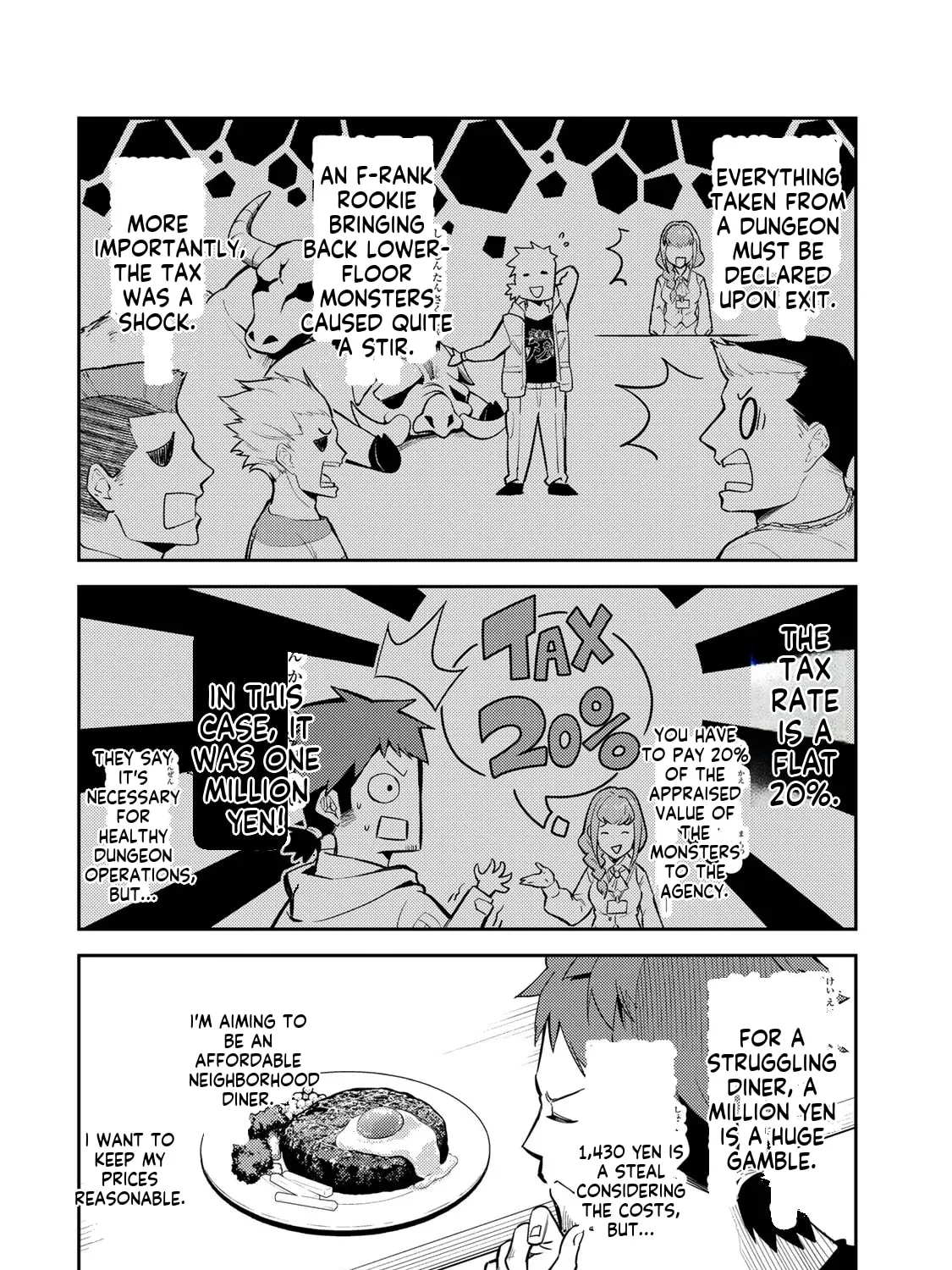 Mukashi Totta Kinezuka de... to Iinagara Musou suru Teishokuya no Ossan, Jitsu wa Densetsu no Dungeon Kouryakusha Chapter 1 page 41 - 