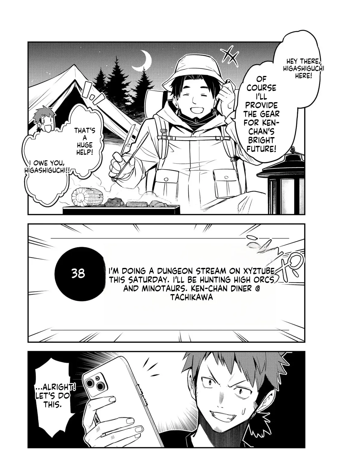 Mukashi Totta Kinezuka de... to Iinagara Musou suru Teishokuya no Ossan, Jitsu wa Densetsu no Dungeon Kouryakusha Chapter 1 page 53 - 