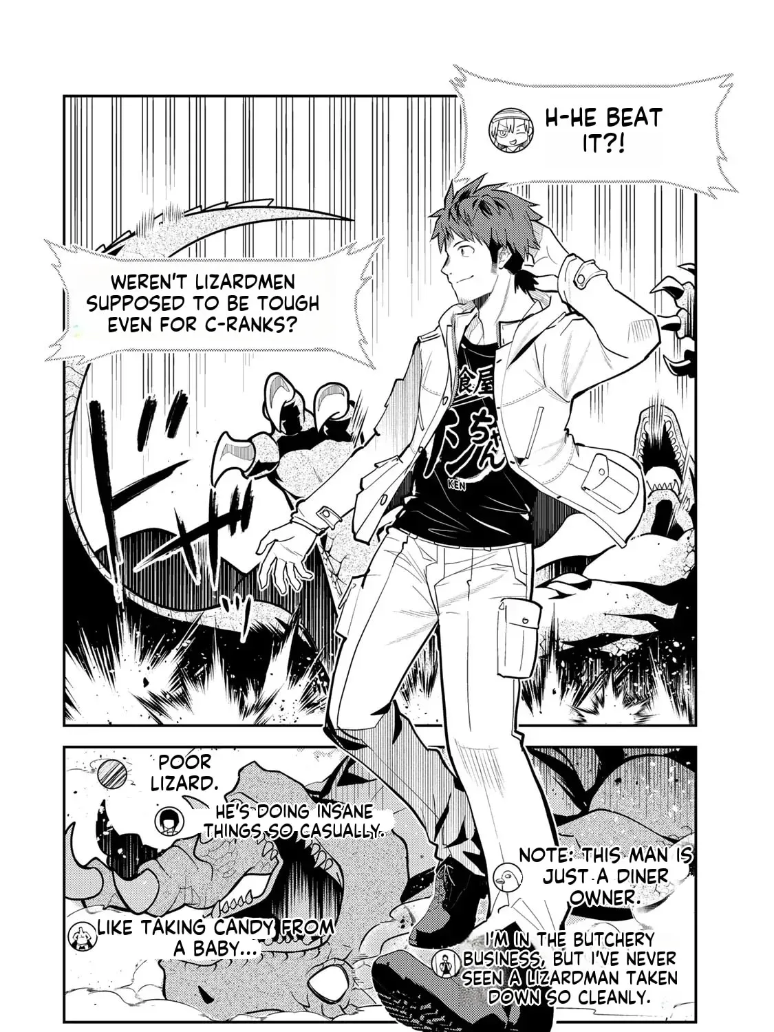 Mukashi Totta Kinezuka de... to Iinagara Musou suru Teishokuya no Ossan, Jitsu wa Densetsu no Dungeon Kouryakusha Chapter 1 page 97 - 