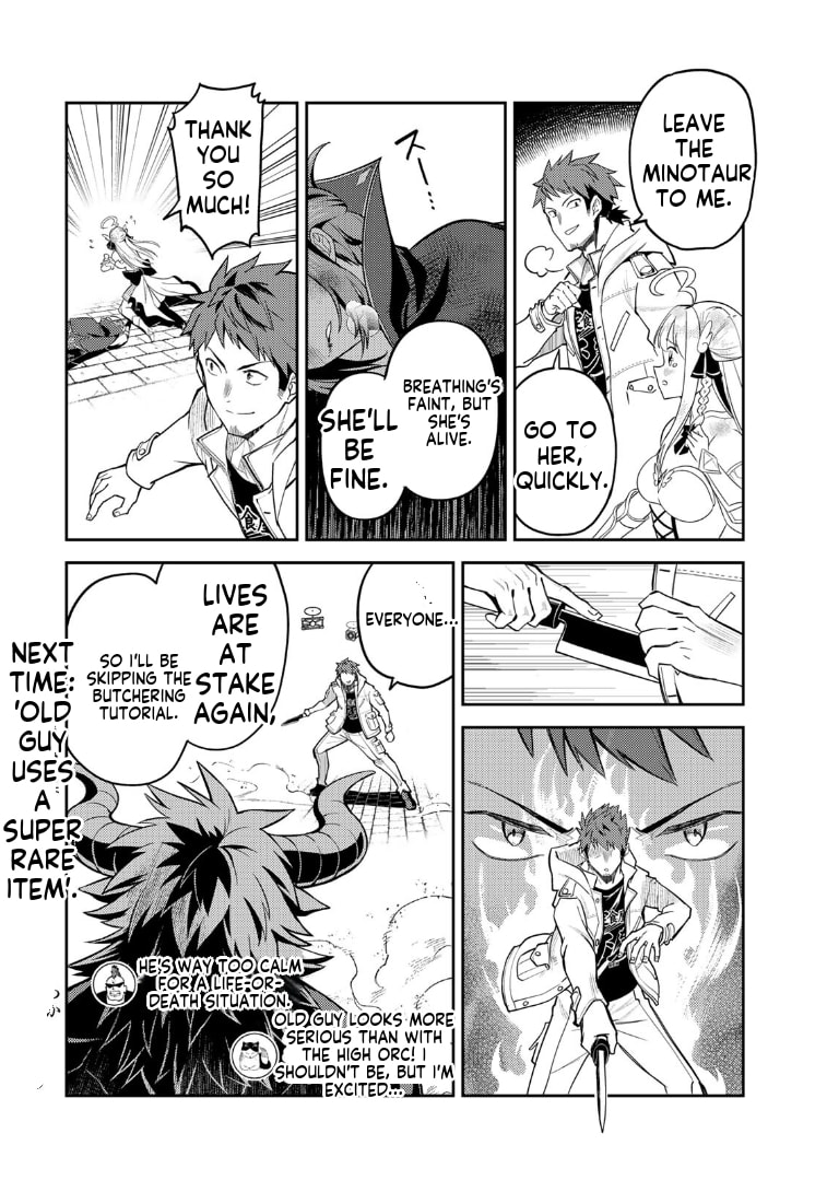 Mukashi Totta Kinezuka de... to Iinagara Musou suru Teishokuya no Ossan, Jitsu wa Densetsu no Dungeon Kouryakusha Chapter 2 page 22 - 