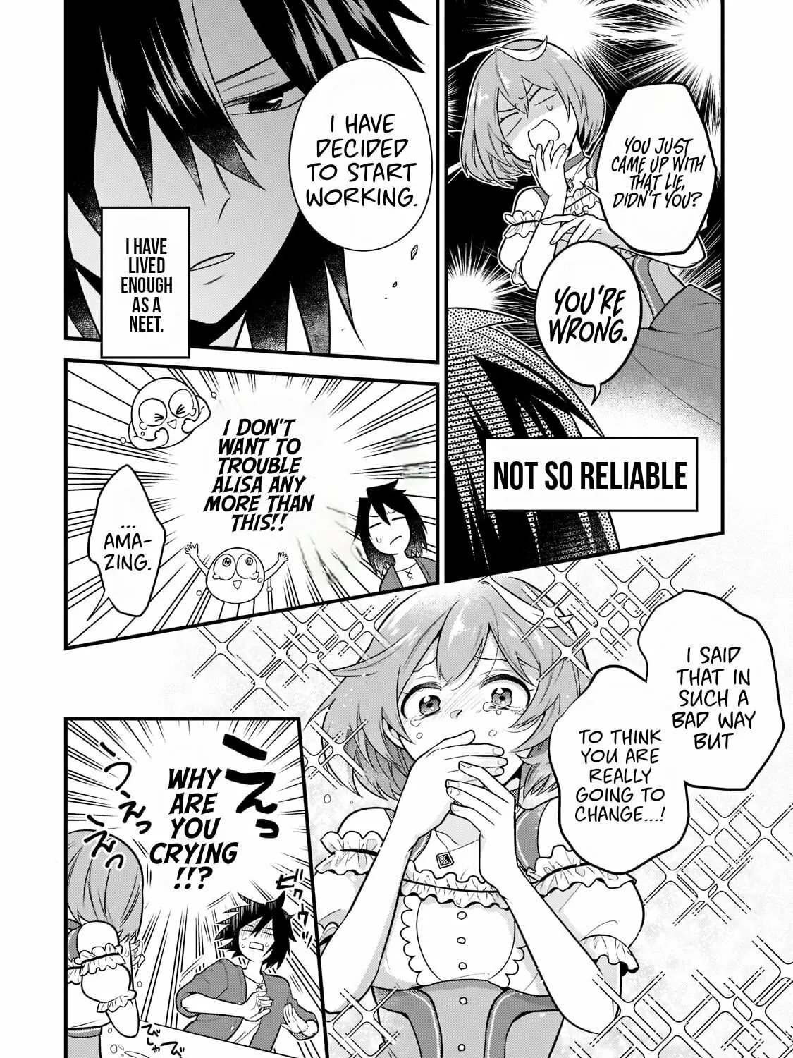 Mukiryoku NEET na Moto Shindou, Boukensha ni Naru: "Gakusei Jidai no Seiseki to Jisshakai wa Betsu Daro?" to Kanchaigai Shita Mama Mujikaku Cheat ni Musou Suru Chapter 1 page 42 - 