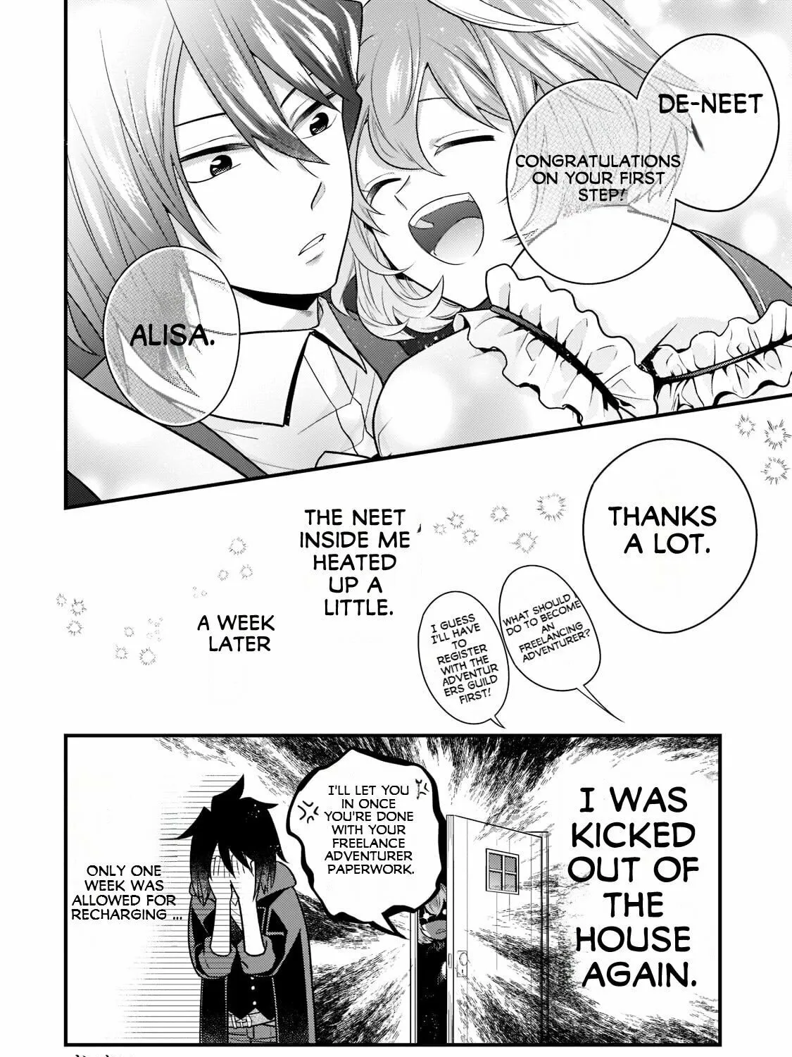 Mukiryoku NEET na Moto Shindou, Boukensha ni Naru: "Gakusei Jidai no Seiseki to Jisshakai wa Betsu Daro?" to Kanchaigai Shita Mama Mujikaku Cheat ni Musou Suru Chapter 10 page 24 - 