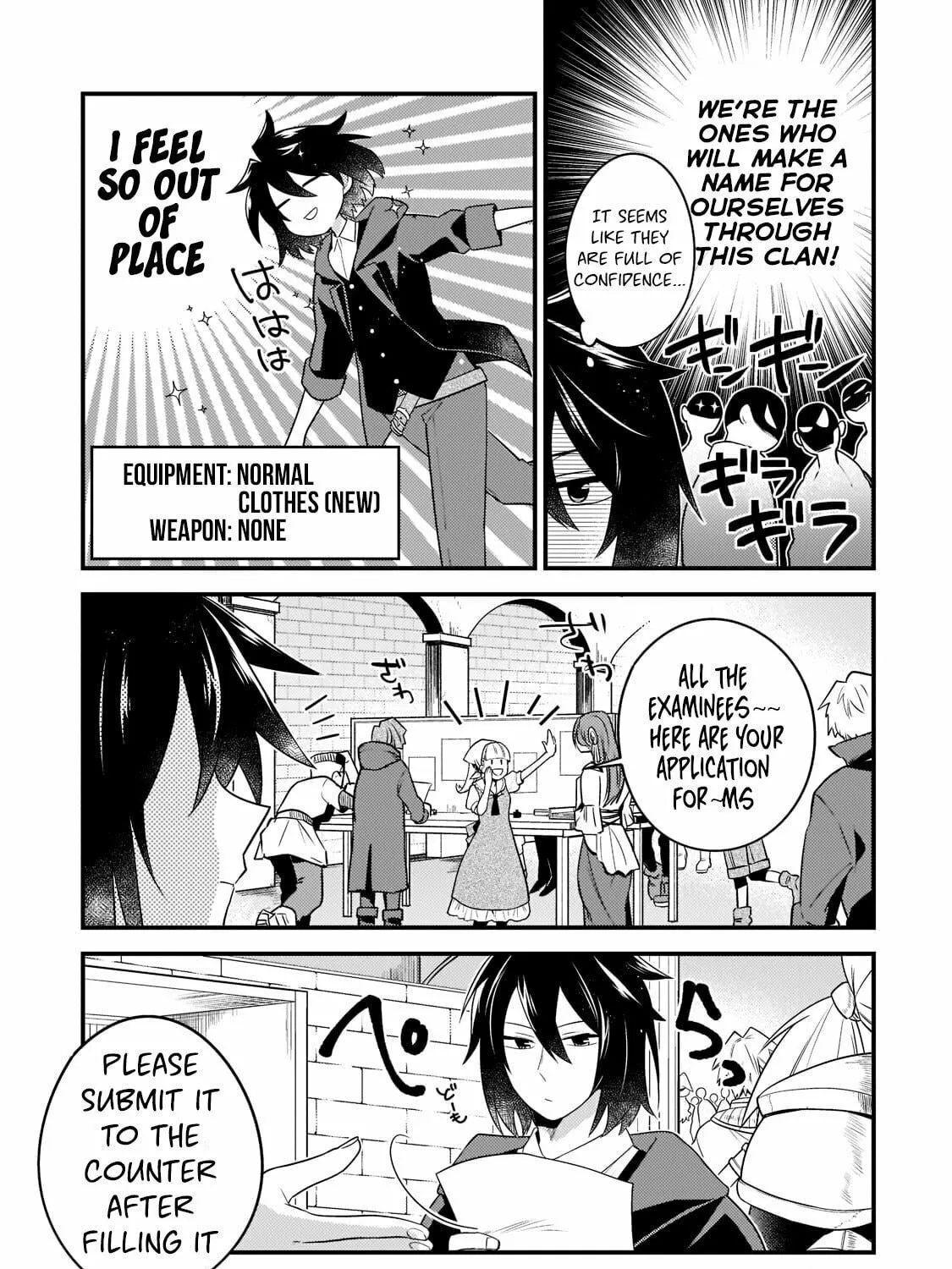 Mukiryoku NEET na Moto Shindou, Boukensha ni Naru: "Gakusei Jidai no Seiseki to Jisshakai wa Betsu Daro?" to Kanchaigai Shita Mama Mujikaku Cheat ni Musou Suru Chapter 2 page 5 - 
