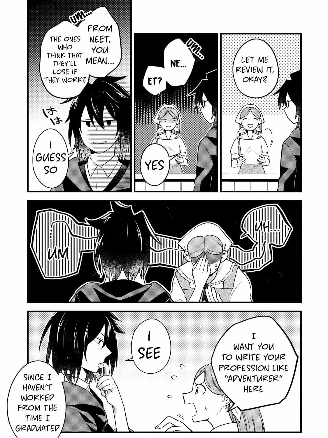 Mukiryoku NEET na Moto Shindou, Boukensha ni Naru: "Gakusei Jidai no Seiseki to Jisshakai wa Betsu Daro?" to Kanchaigai Shita Mama Mujikaku Cheat ni Musou Suru Chapter 2 page 9 - 