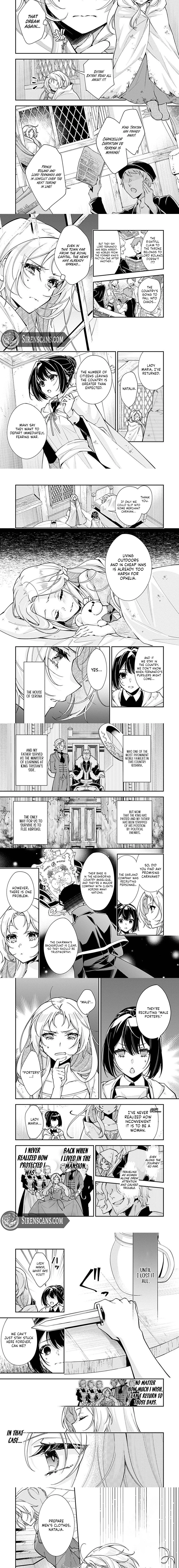 Murasakiiro no Clavel - Subete wo Ubawareta no de, Keikoku no Akuyaku Reijou to Natte Kaerizakimasu Chapter 1 page 3 - 