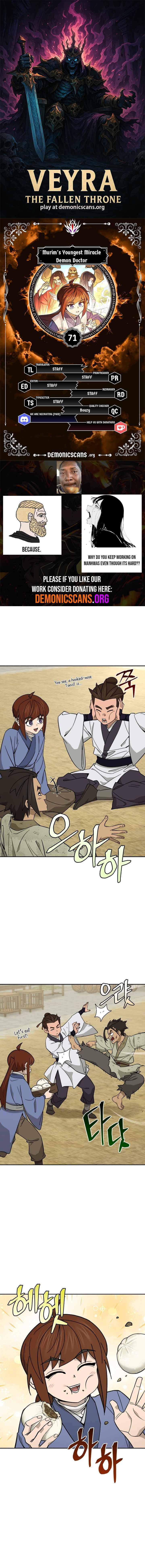 Murim’s Youngest Miracle Demon Doctor Chapter 71 page 1 - 