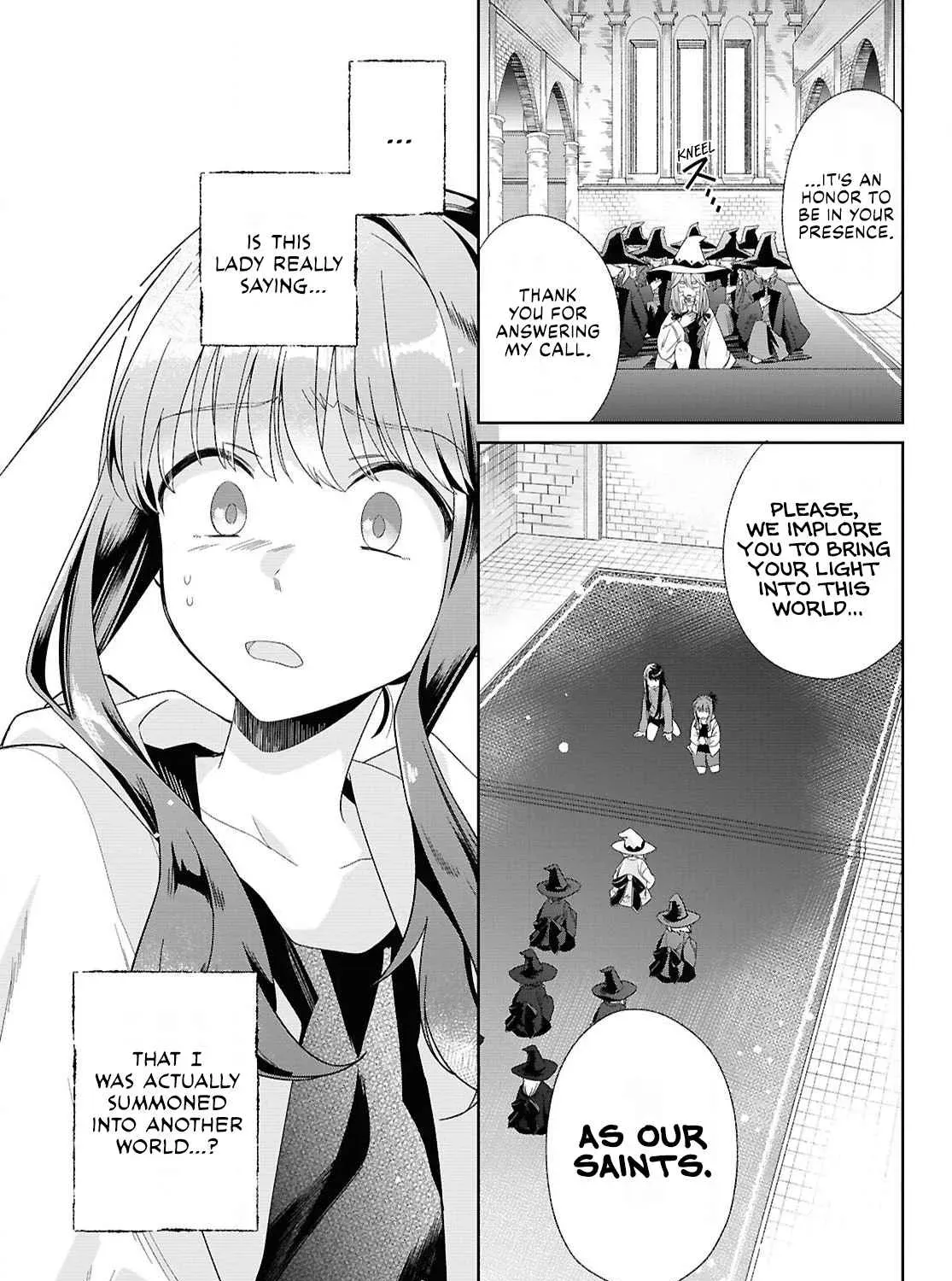 Muryoku Seijo to Munou Oujo ~Maryoku Zero de Shoukansareta Seijo no Isekai Kyuukokuki~ Chapter 1 page 17 - 